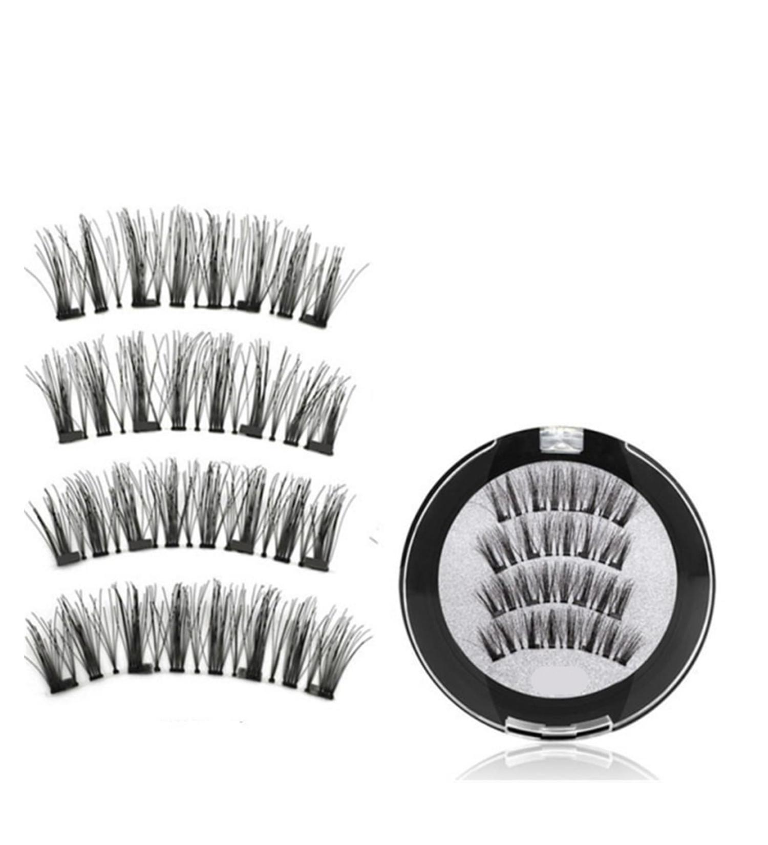 3PC 4 Magnetic Eyelashes Natural Eyelash Tape Without Glue Eyelashes Can Be Reused Best False Eyelashes (Size : WSP-4) - Buy Online on GoSupps.com