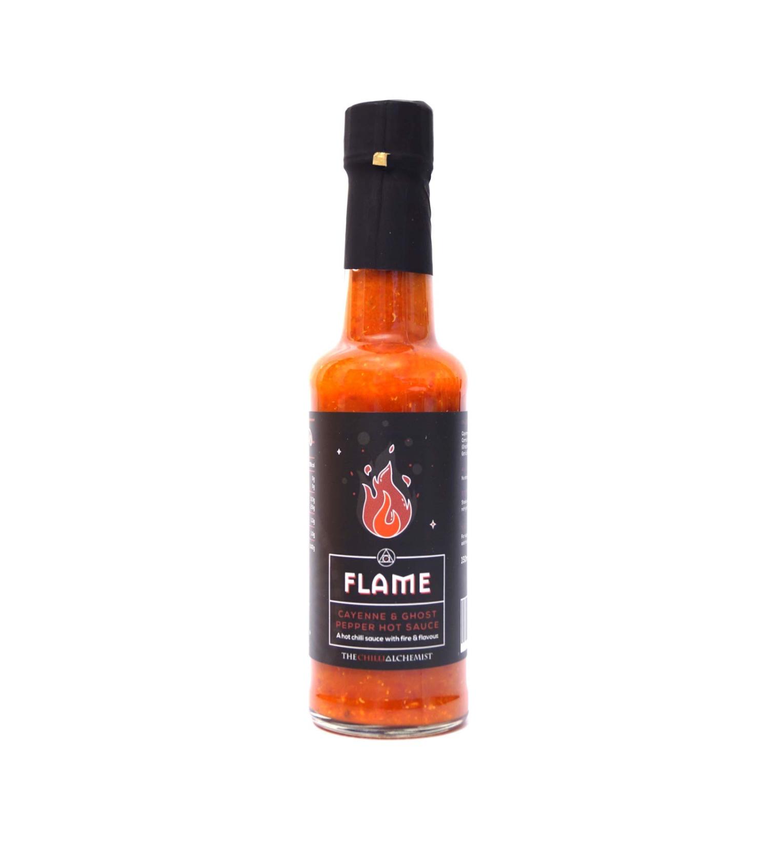 The Chilli Alchemist Flame Ghost Pepper and Cayenne Hot Sauce 150 ml - Buy Online on GoSupps.com