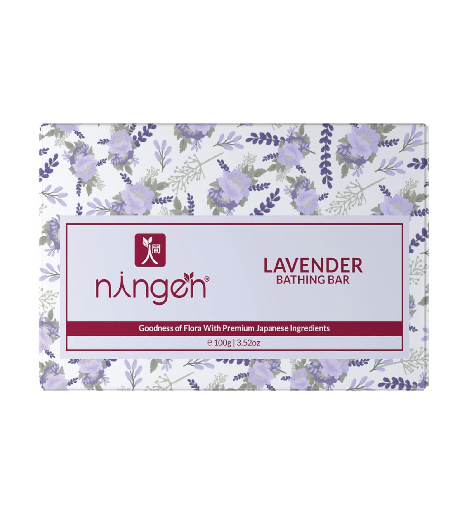 Handmade Lavender Bathing Bar Soap - Natural Paraben-Free Moisturizing - Ideal for All Skin Types - 100g - Buy Online on GoSupps.com