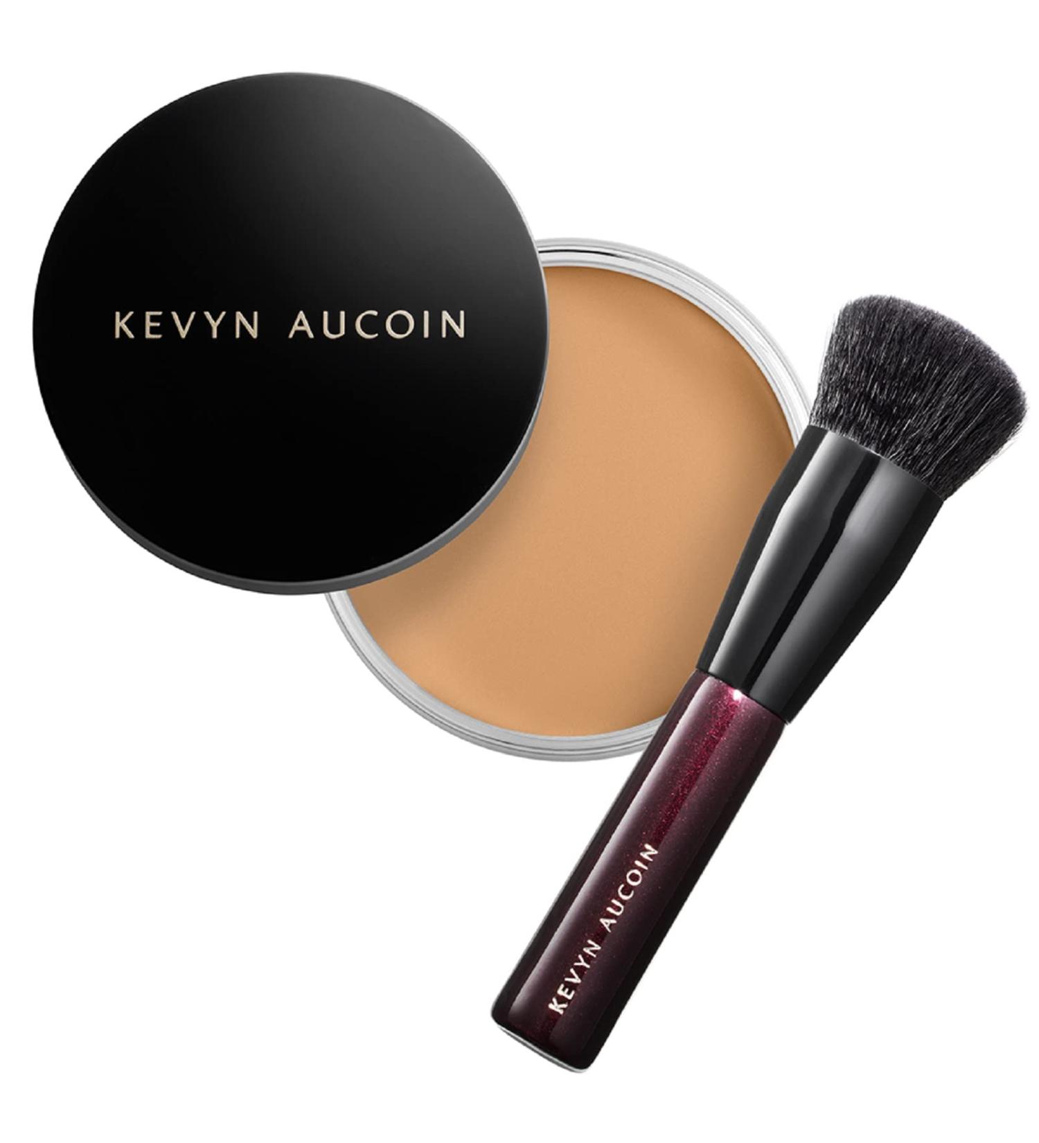 Kevyn Aucoin Foundation Balm FB 06 (Medium) + Brush - Light Diffusing, Full Coverage, Buildable Formula for All Skin Types - Makeup Artist Favorite! - Buy Online on GoSupps.com