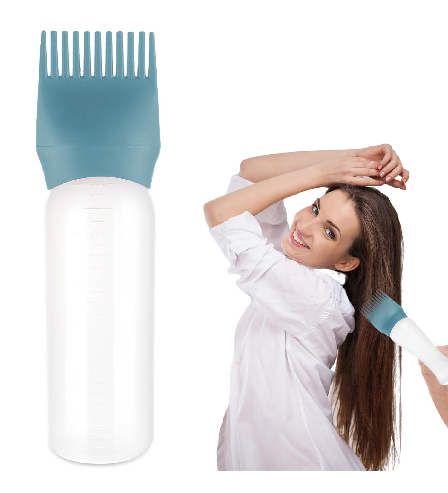 Sibba Root Ridge 6oz Applicator Bottle & Brush - Professional Hair Dye Tools - Dark Green Hair Oil Applicator for Precise Coloring - Buy Online on GoSupps.com