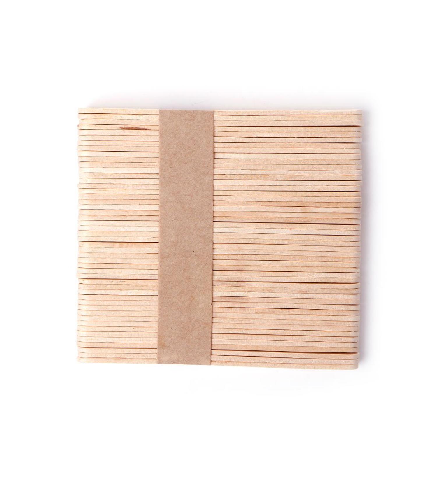 Manyo 50 Disposable Wooden Sticks - Wax Hair Removal Tongue Depressor & Bamboo Depilatory Kit Accessories | International Shipping Available - Buy Online on GoSupps.com