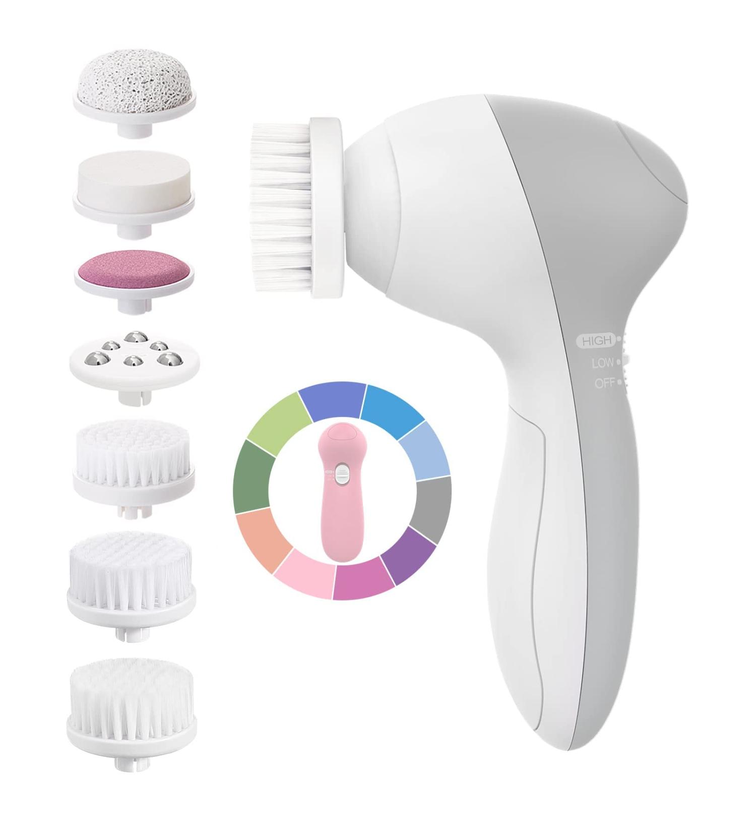 Facial Cleansing Brush - Electric Face Brush Scrubber Waterproof (Upgraded Version) for Deep Exfoliating - Buy Online on GoSupps.com