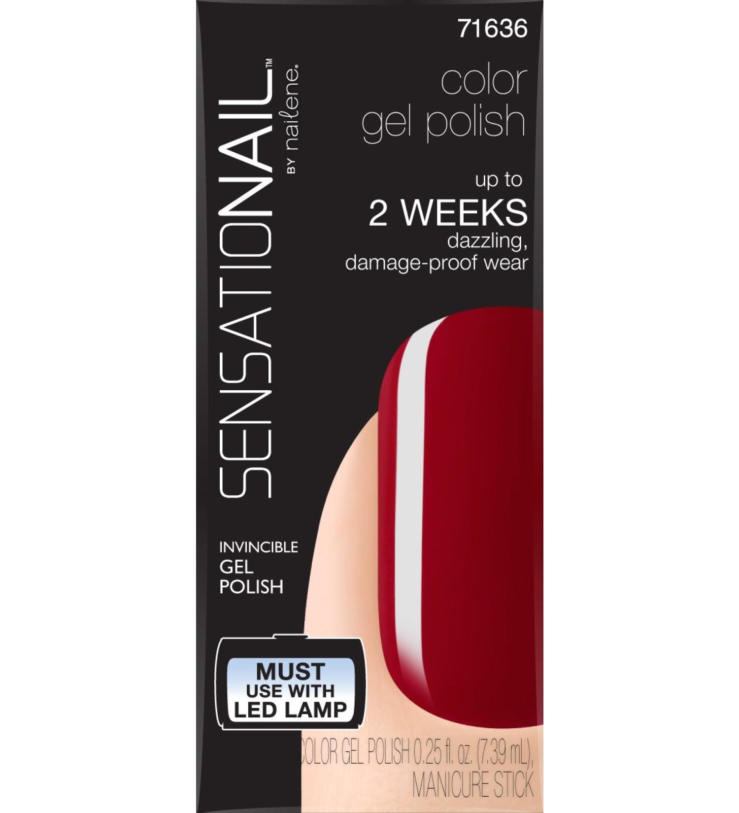 Sensationail Royal Ruby Color Gel Nail Polish - 0.25 oz - Buy Online on GoSupps.com
