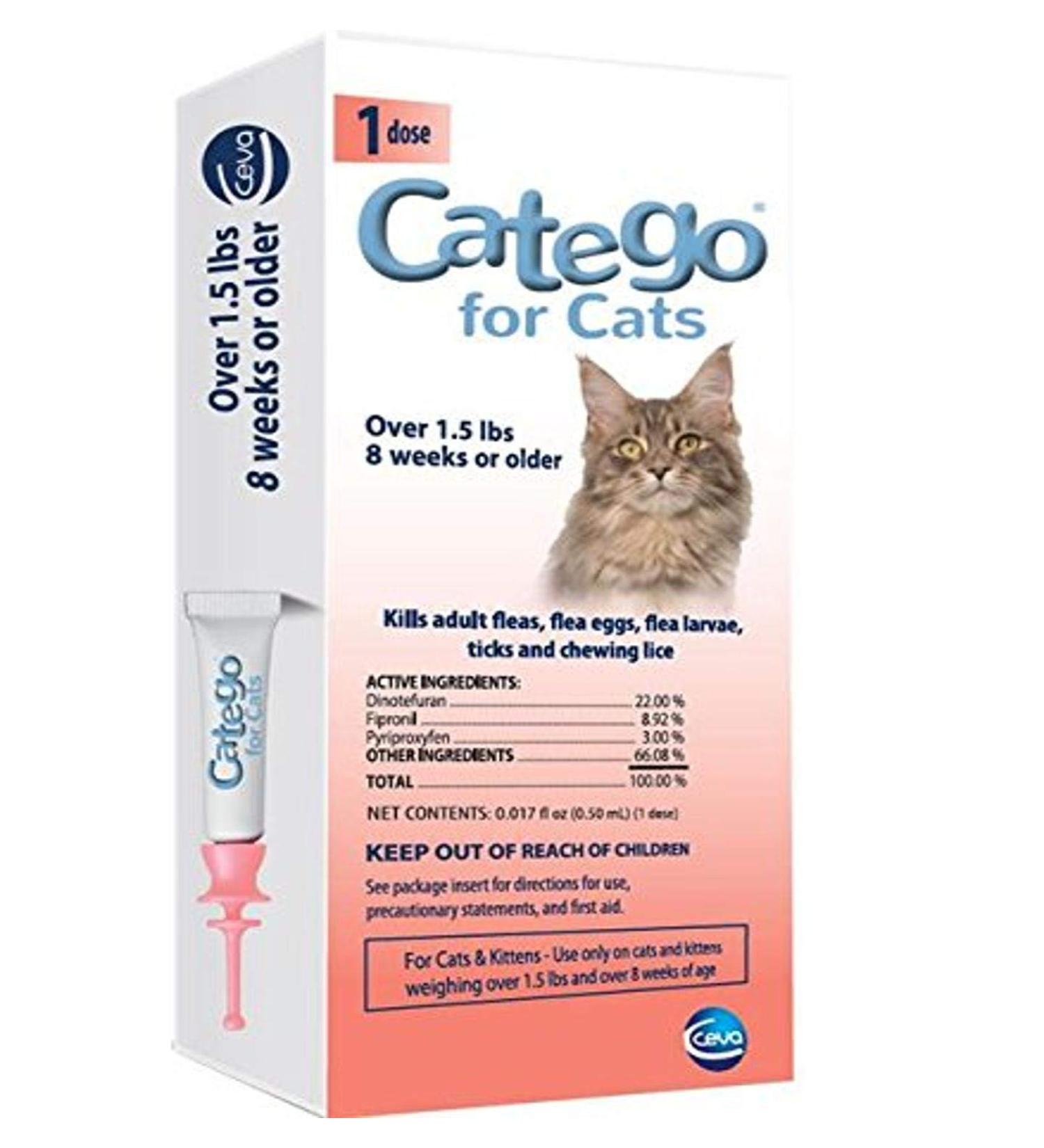 Catego Flea & Tick Control for Cats - Single Dose | Fast-Acting Treatment - Buy Online on GoSupps.com