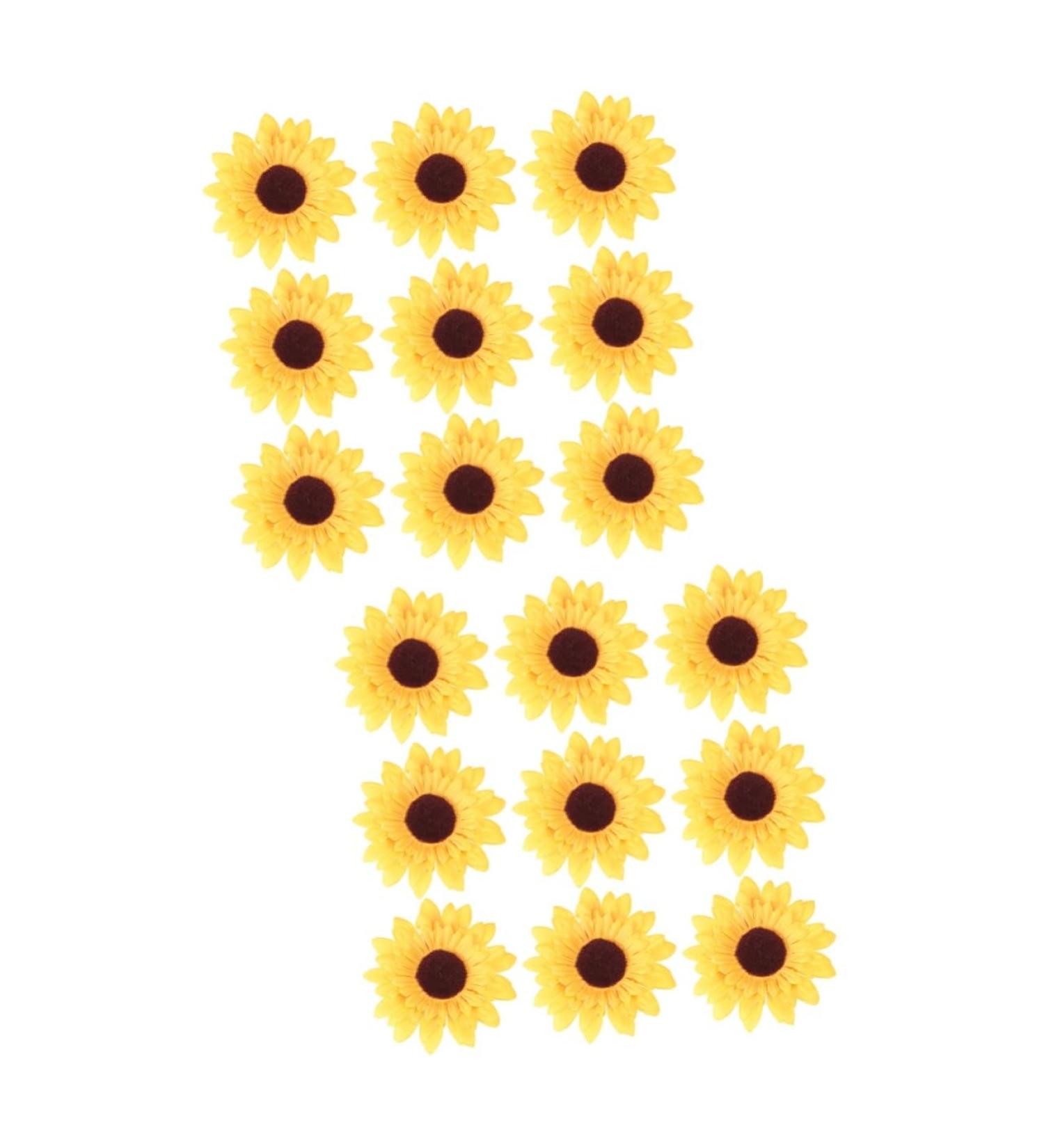Zerodeko 18 Pcs Sunflower Decor Artificial Sunflower Home D cor Real Looking Fake Sunflower Bling Decor Fake Corn False Flowers Artificial Flower Mini Woven Baskets Craft Set 10cm - Buy Online on GoSupps.com