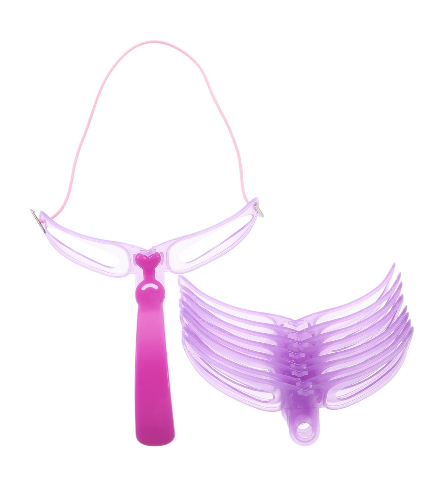 NOLITOY Set 8 Three-dimensional Eyebrow Card Eyeliner Stencil Eyebrow Makeup Stencil Eyebrow Ruler Make up - Buy Online on GoSupps.com