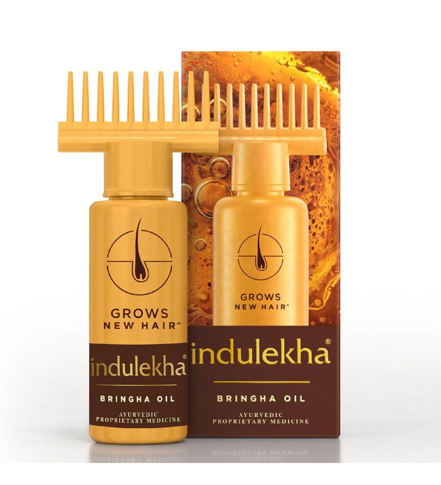 Indulekha Bringha Hair Oil Selfie Bottle 100 ml - Natural Hair Growth Solution | International Shipping Available - Buy Online on GoSupps.com