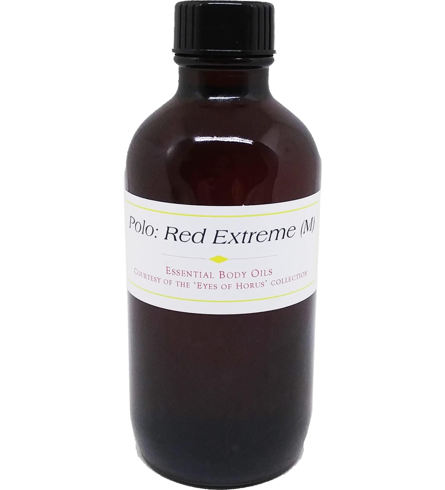 Polo: Red Extreme - Type For Men Scented Body Oil Fragrance Regular Cap - Red - 4 oz. - ID#38336 4 Fl Oz (Pack of 1)
