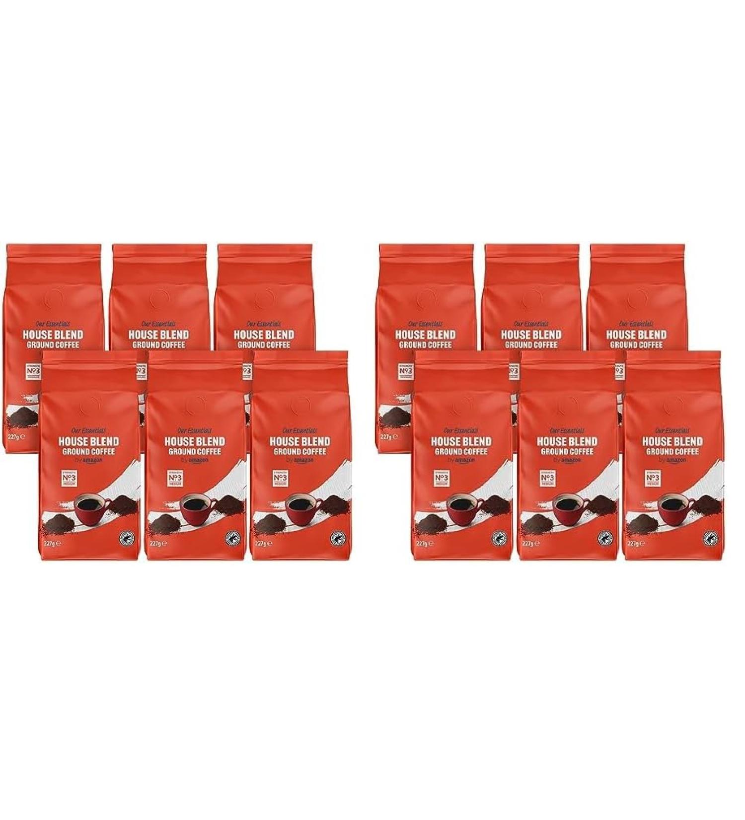 by Amazon Caf moulu m lange classique torr faction moyennement pouss e 1.36kg 227g lot de 12 - Certifi Rainforest Alliance 227 g (Lot de 12) - Buy Online on GoSupps.com