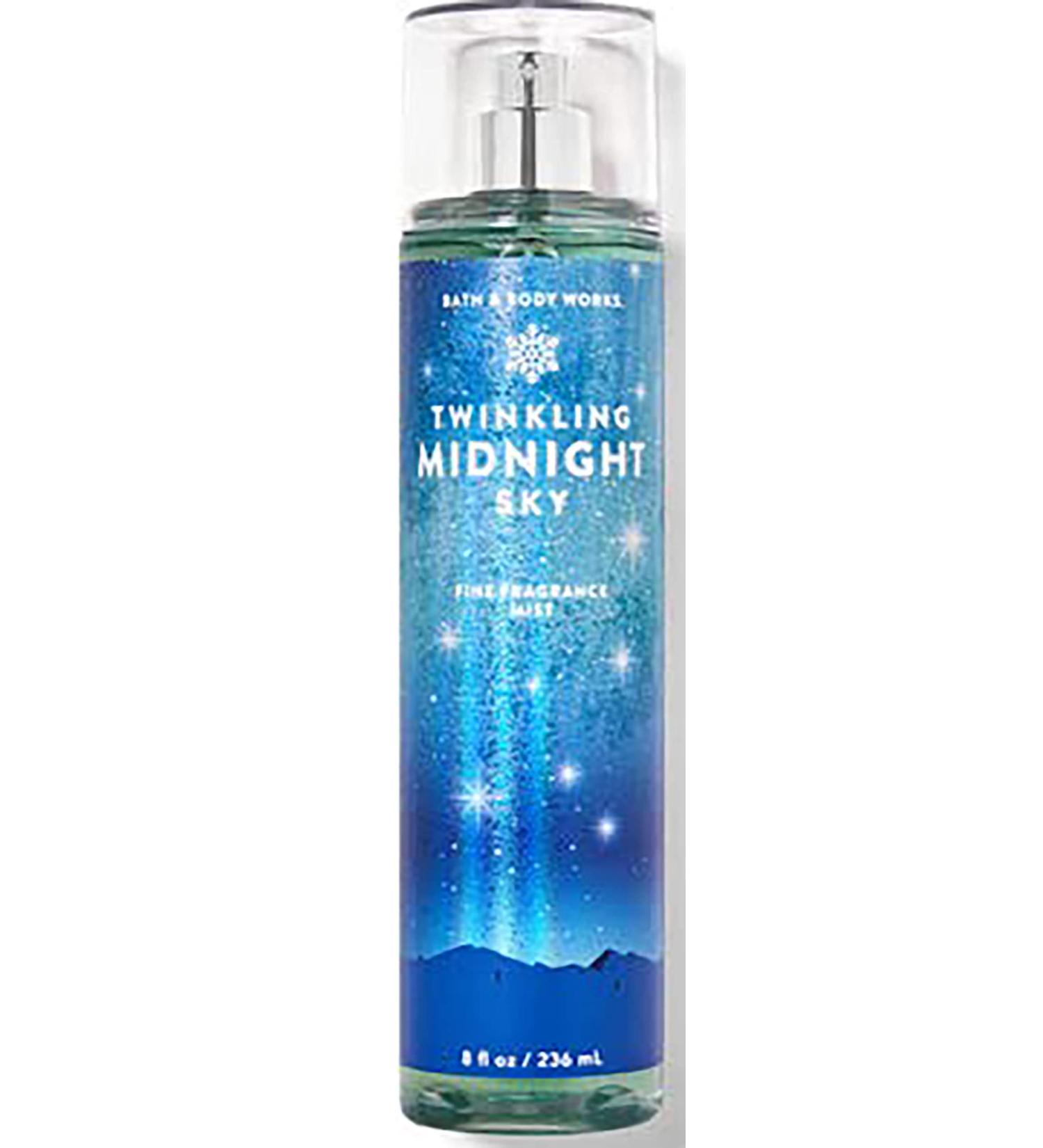 Bath & Body Works Twinkling Midnight Sky Fine Fragrance Body Mist Spray 8 Ounce (Twinkling Midnight Sky)
