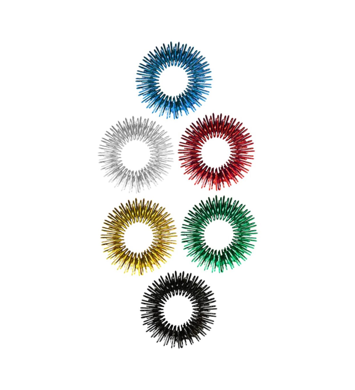 Gleavi Toys for Children | 6-Piece Mini Massage Device Set - Vibrating & Spiky Finger Acupressure Rings | Fun and Stimulating Toy for Kids - Buy Online on GoSupps.com