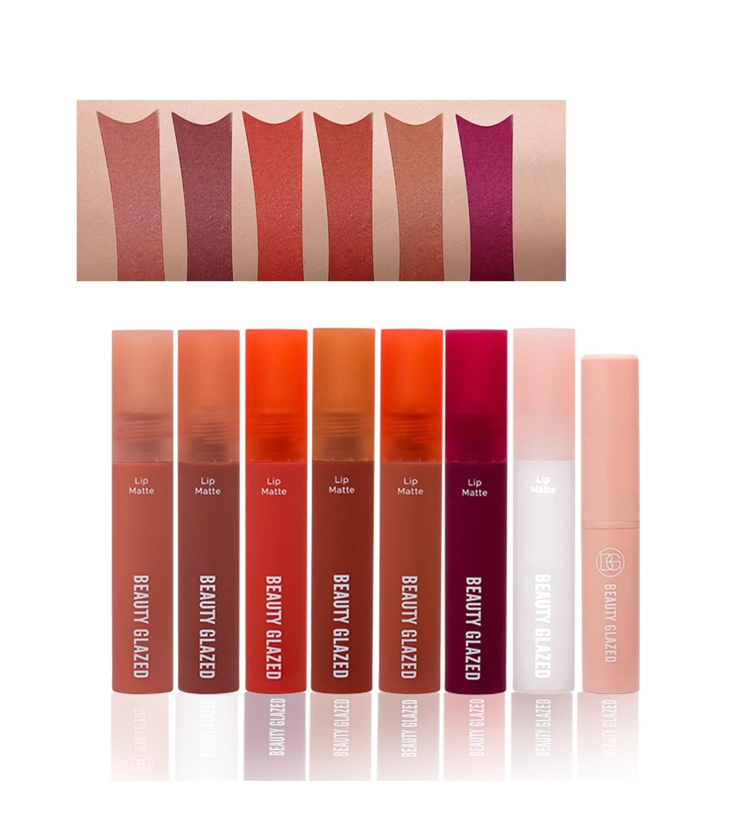 Liquid Matte Lipstick Set for Women | 6 Long Lasting Colors + Lip Balm & Lip Oil | Perfect Gift Kit - Buy Online on GoSupps.com