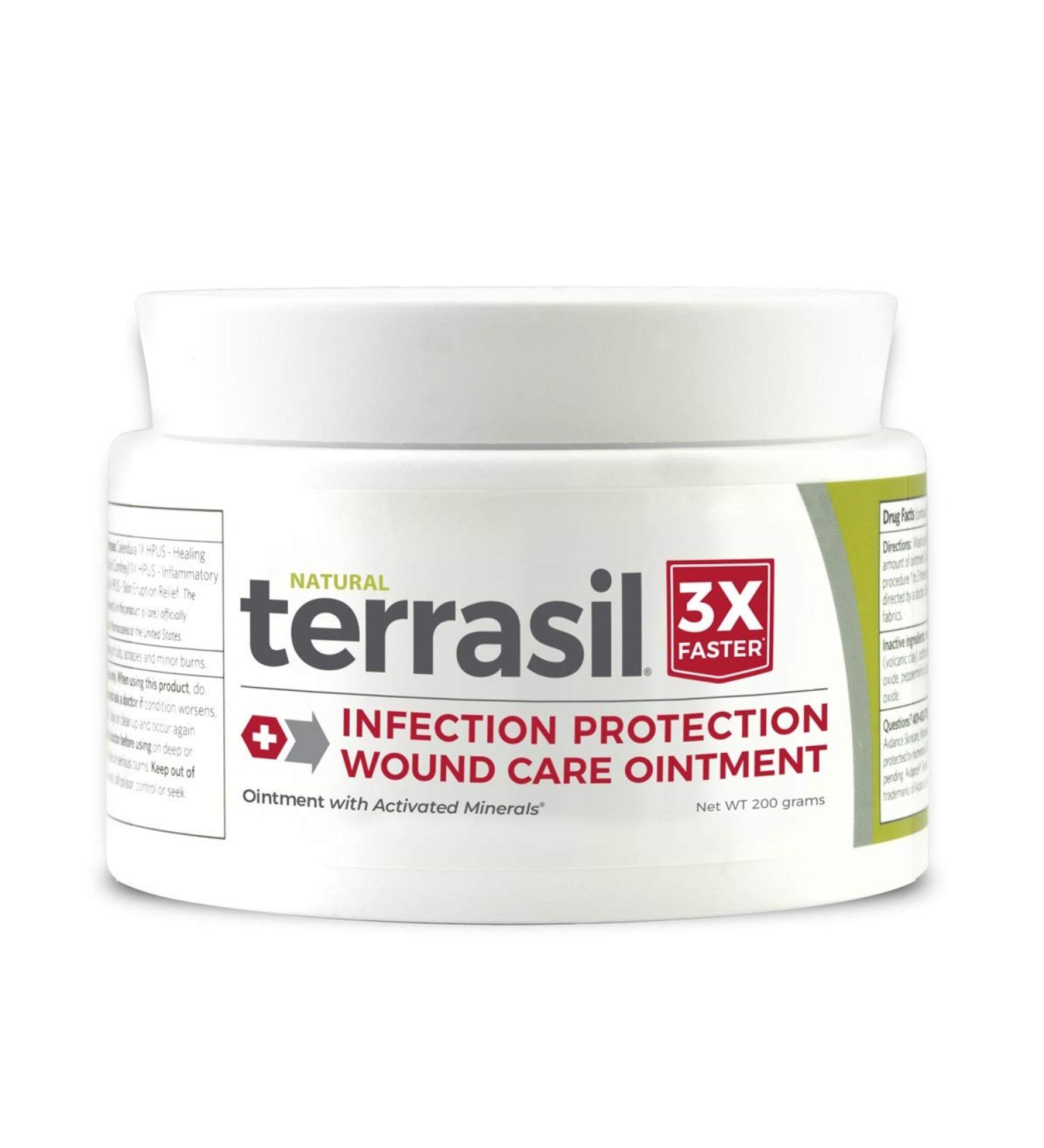 Terrasil Wound Care Ointment | 3X Faster Healing | Natural Infection Protection | 200gm Jar - Buy Online on GoSupps.com