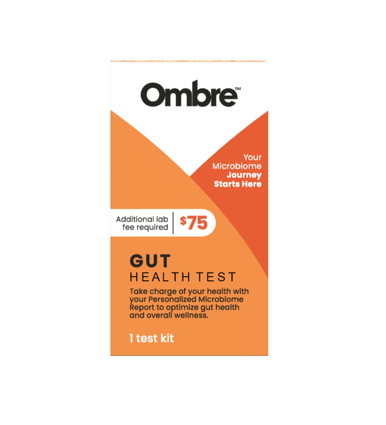 Ombre Gut Health Test Kit: Microbiome At-Home Testing for Customized Food & Probiotic Recommendations - Buy Online on GoSupps.com