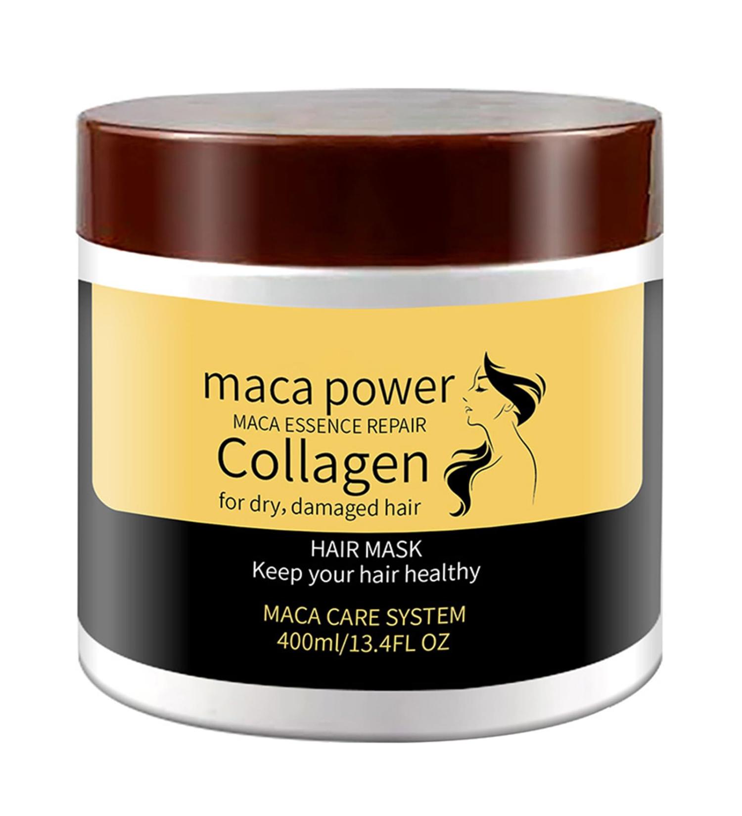 Collagen Hair Treatment 14oz - Collagen Hair Mask - Conditioning Argan Oil Hair Mask - Collagen Hair Mask Essence for Dry Damaged Hair - 400ml - Buy Online on GoSupps.com