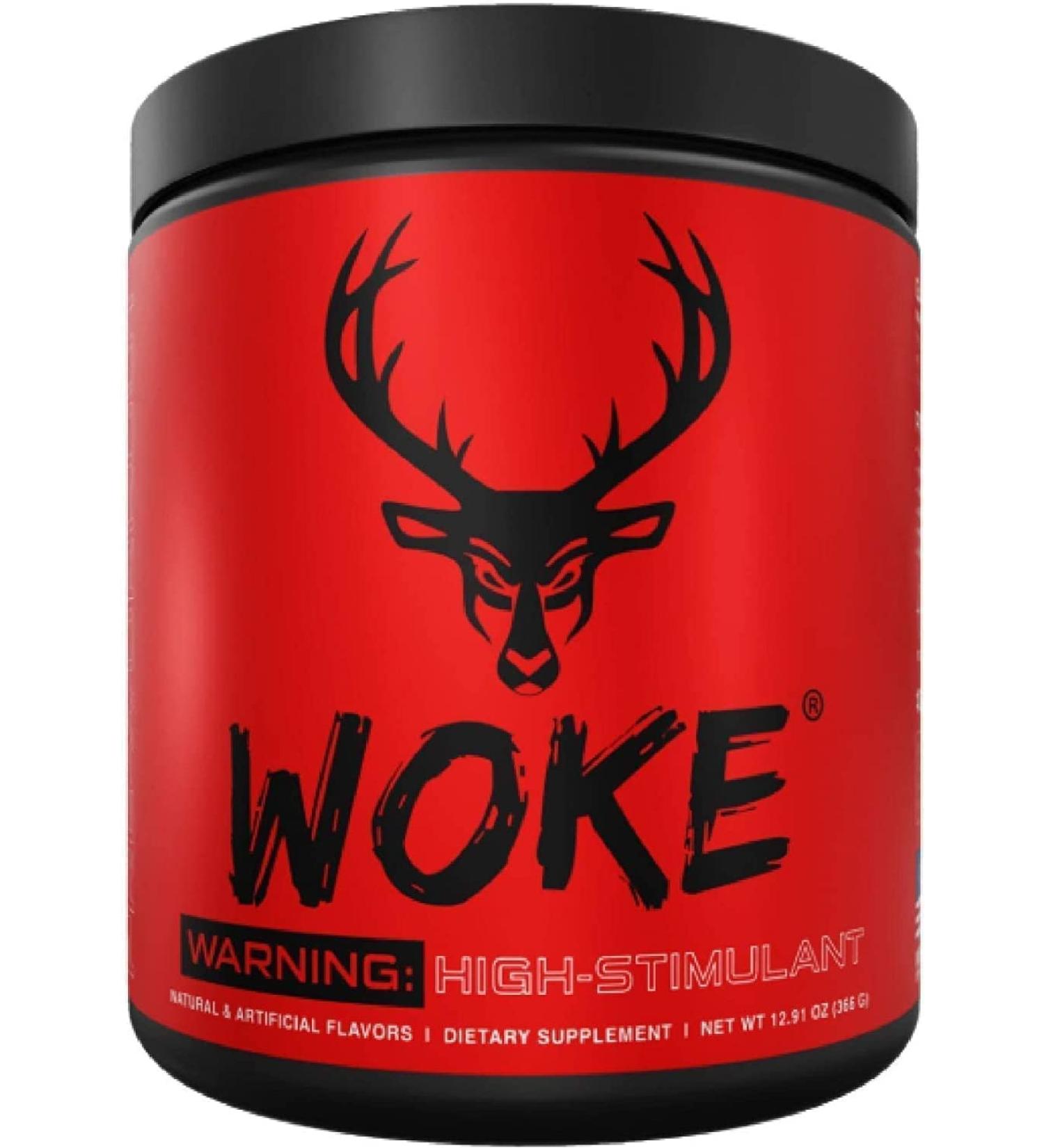 Bucked Up Woke High-Stim Pre Workout 30 Servings - Rocket Pop Flavor | Focus Nootropic Pump for Strength and Growth - Buy Online on GoSupps.com