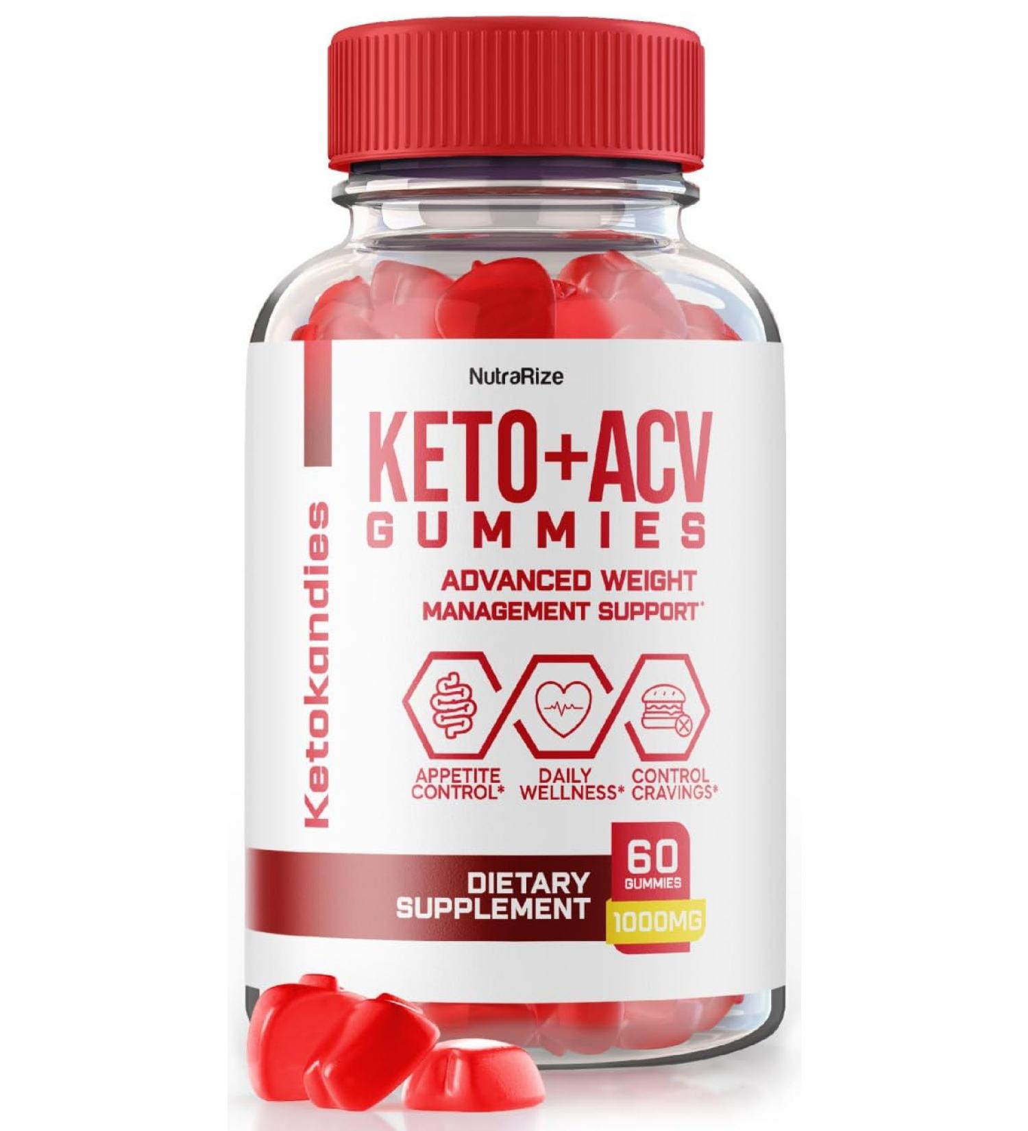 NutraRize KetoKandies Keto+ACV Gummies for Weight Loss Maximum Strength Supplement Gomitas Reviews (60 Gummies) 60 Count (Pack of 1) - Buy Online on GoSupps.com