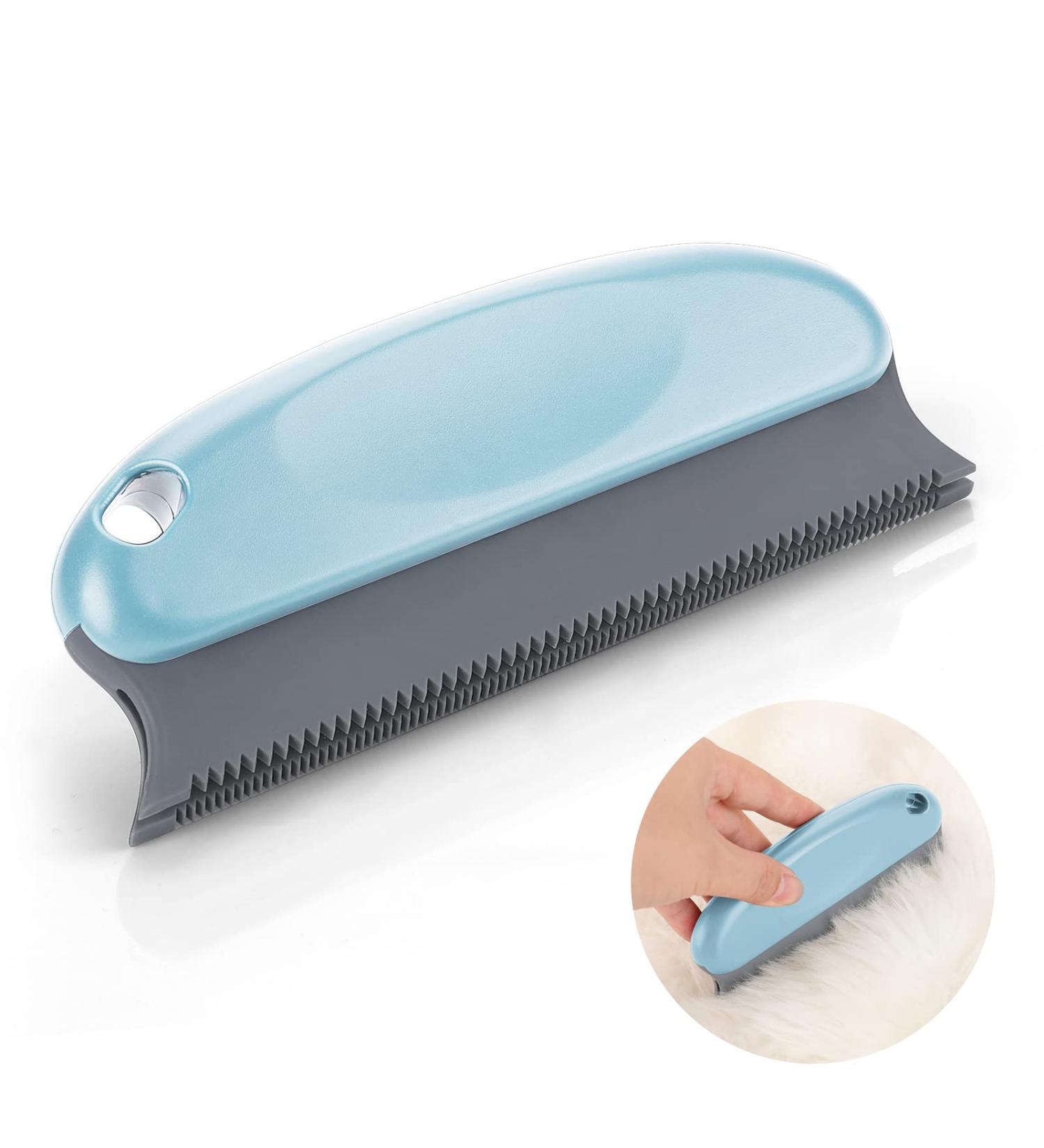 Cobee Animal Hair Remover Brush - Best Dog & Cat Hair Removal Tool for Couch Furniture & Carpet - Rubber Lint Remover (Light Blue) - Buy Online on GoSupps.com