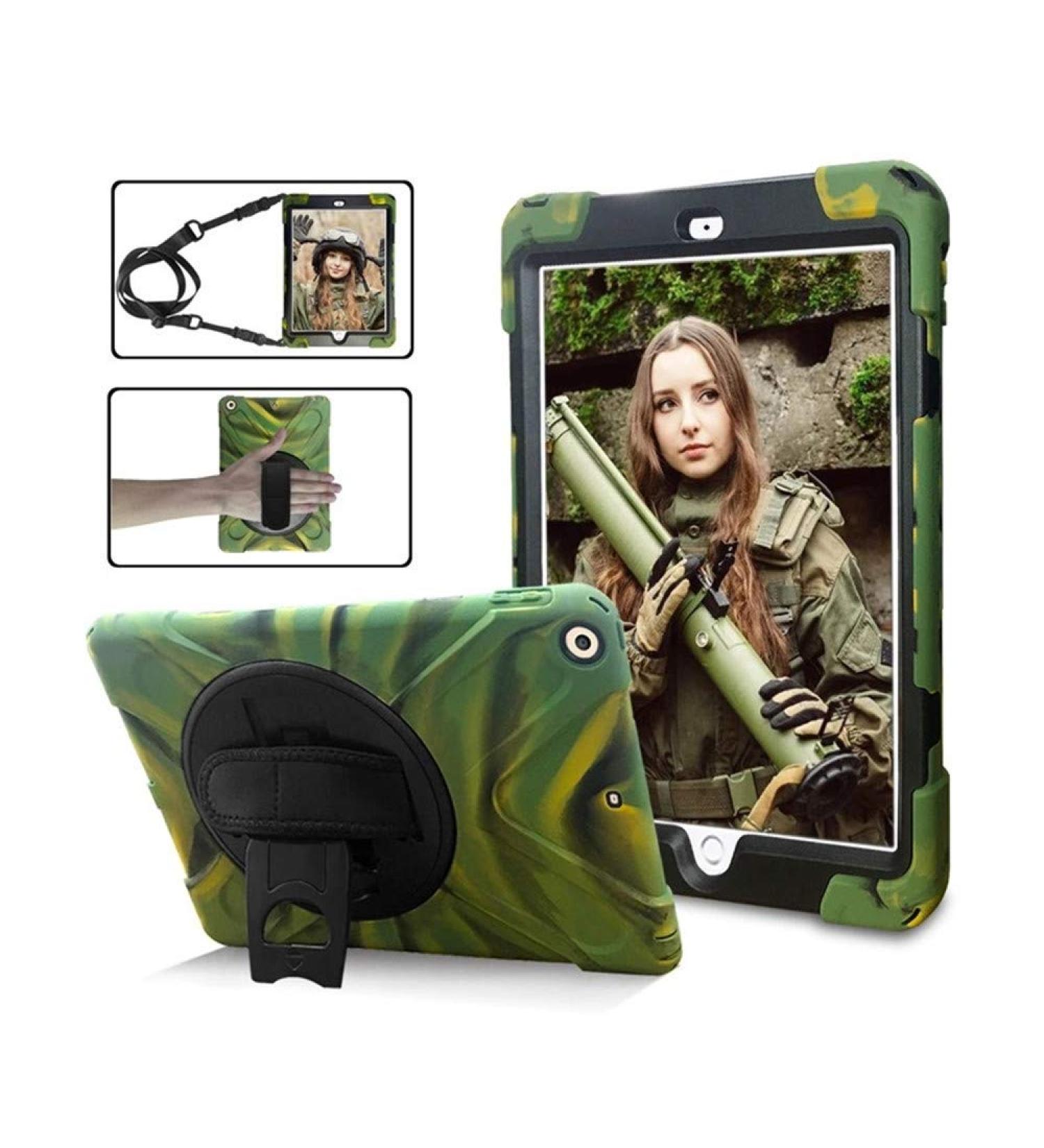 iPad Kids Case Air 3 10.5 Jennyfly Shockproof Hard Rugged Durable 3-Layer Protective Case with Kickstand/Adjustable Hand Strap/Shoulder Strap/Pencil Holder for 2017/2019 iPad 10.5- Camouflage 2017/2019 iPad 10.5 Camouflage - Buy Online on GoSupps.com