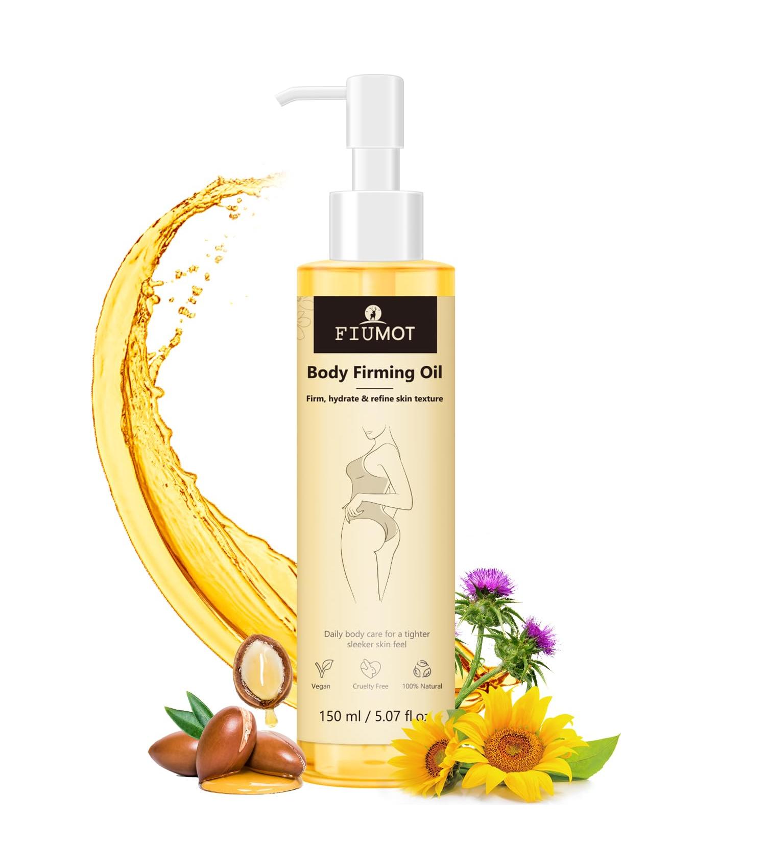 FIUMOT Firming Body Oil Hydrating Massage Oil with Jojoba Olive & Sunflower Oils Smooths Nourishes & Improves Skin Texture Natural Skincare for Everyday Use - Buy Online on GoSupps.com