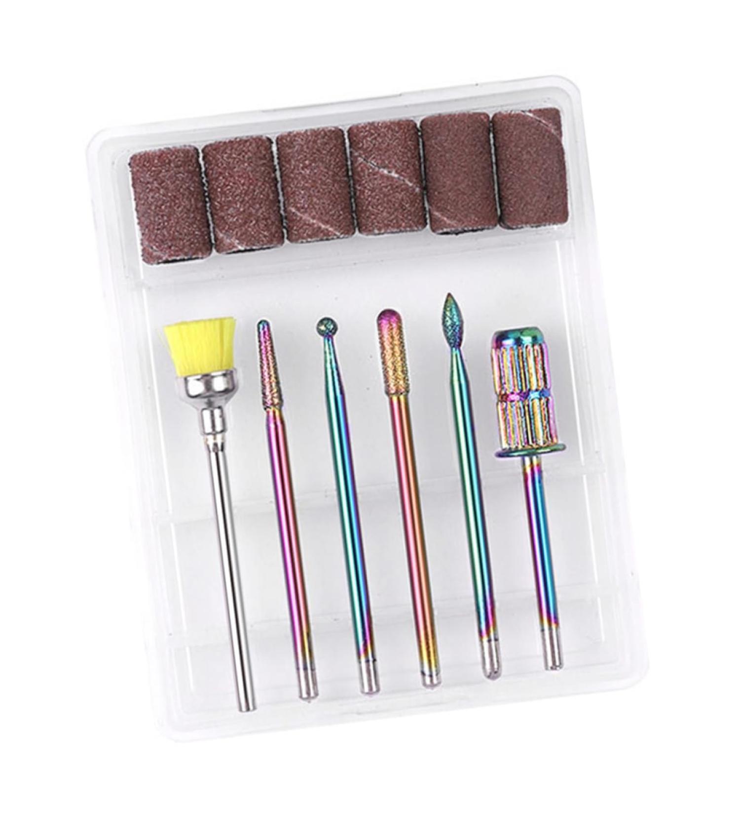 POPETPOP 1 Set nail polisher manicure drill bits nail replacement bits nail drill sanding bands New Nail Drill Bits alloy polishing head Stainless Steel. Silicone. Quartz. Ceramics 7.1x5.7cm Picture 4 - Buy Online on GoSupps.com