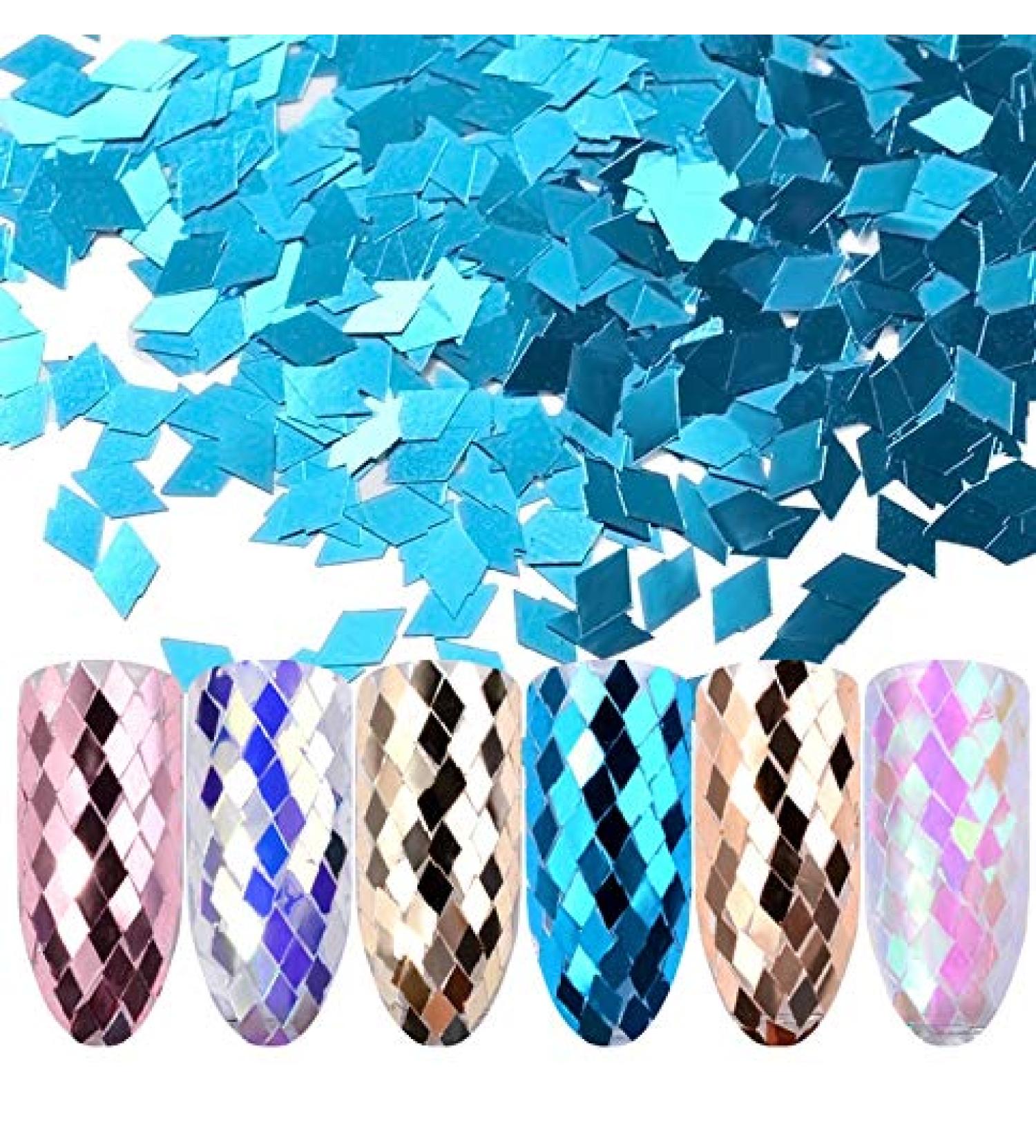 Artlalic 6-Pack Ultra-Small Laser Sparkling Diamond Nail Glitter Sequins - Stunning Nail Art Decoration & Sequin Stickers for DIY Nail Designs - Buy Online on GoSupps.com
