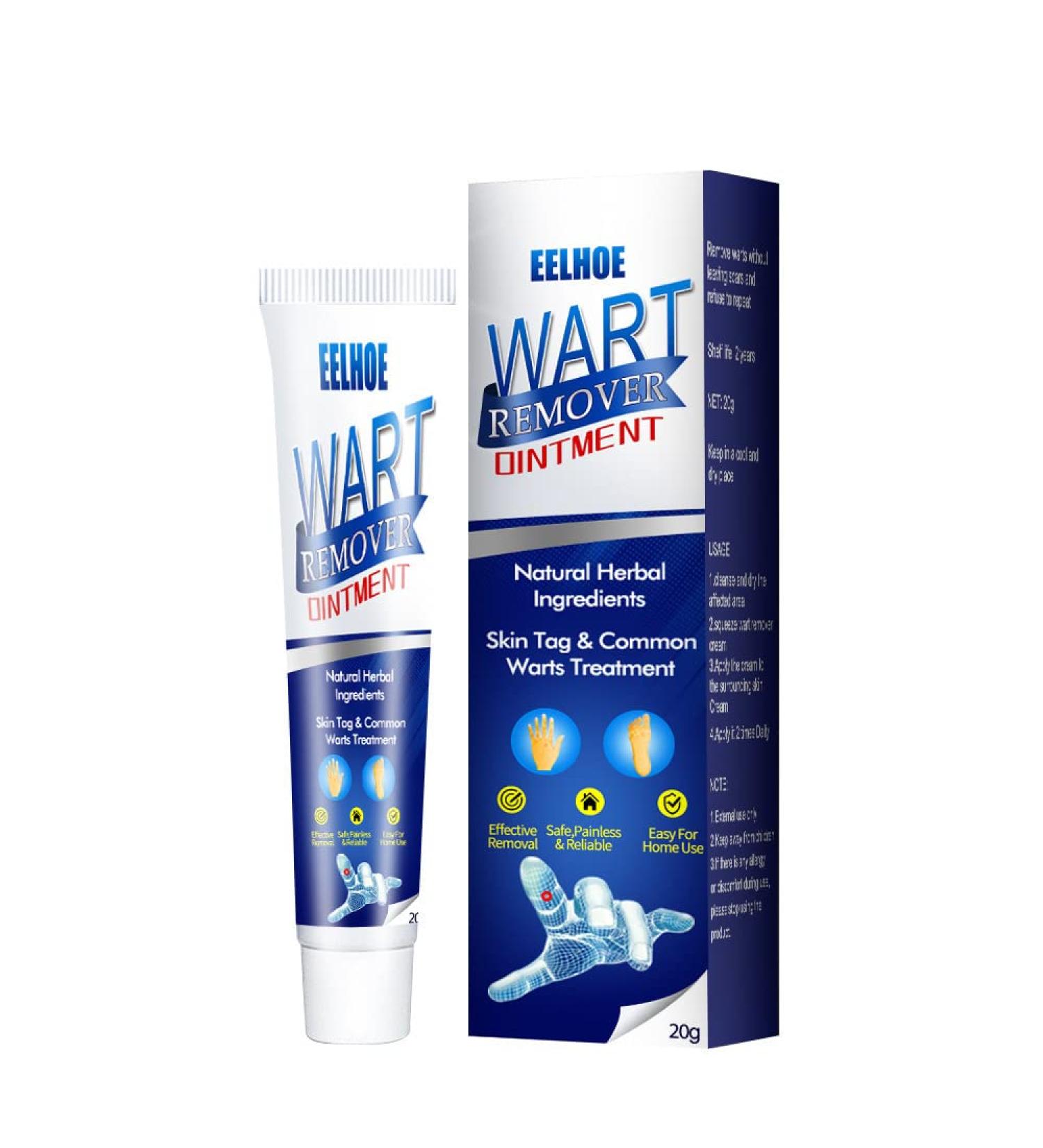 Maximum Strength Wart Ointment - Fast-Acting Wart Gel Cream with Salicylic Acid for Genital Plantar Common and Flat Warts - Effective Wart Freeze Off Solution - Buy Online on GoSupps.com