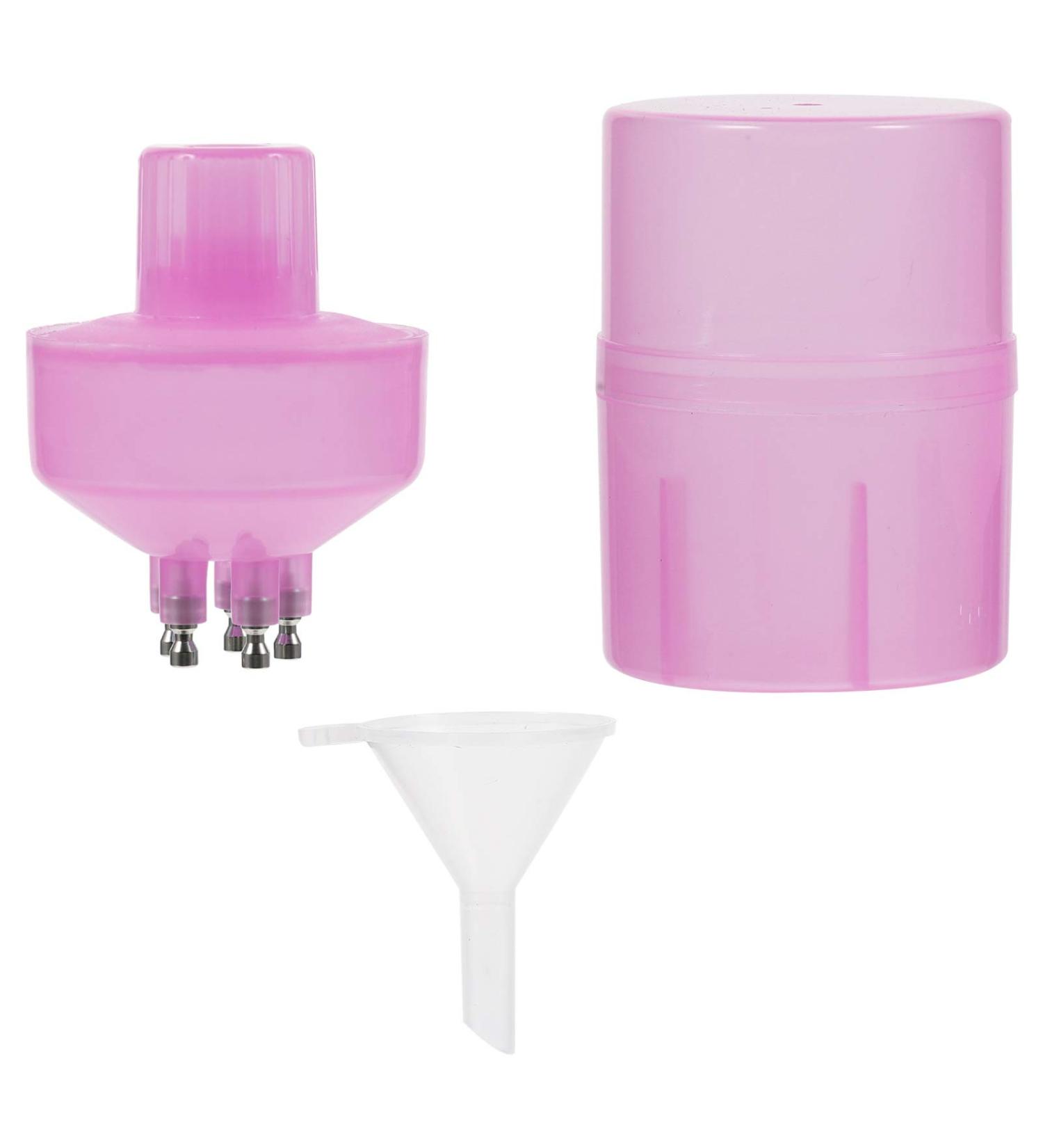 Buy Lurrose Pink Applicator Bottle Set for Hair Coloring & Styling | Empty Plastic Bottles with Funnel & Root Comb - Ideal for Salons & DIY Use - Buy Online on GoSupps.com