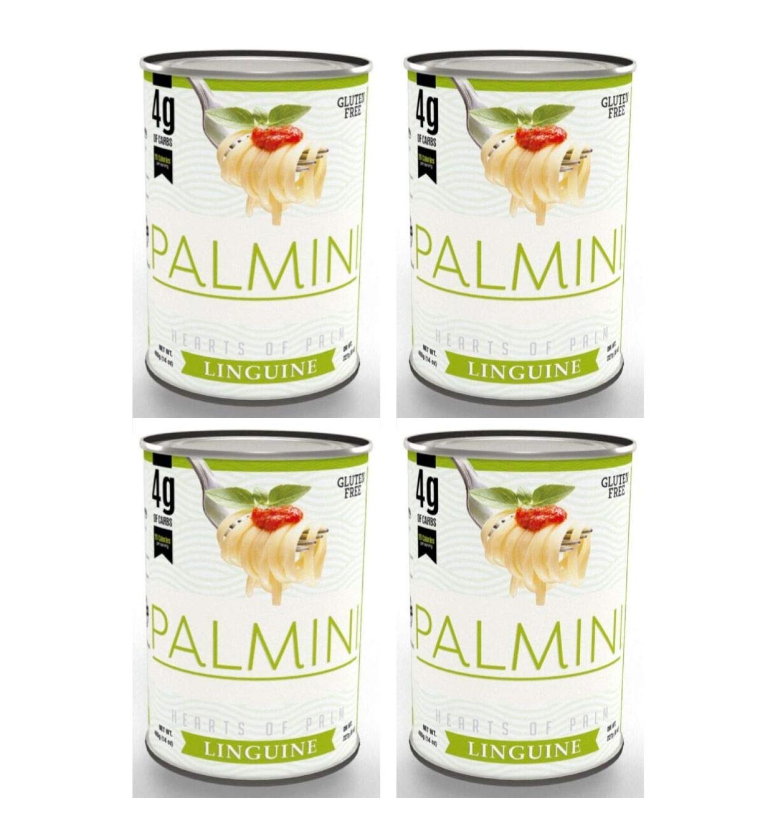 Palmini Low Carb Pasta 4g of Carbs As Seen On Shark Tank 14 Oz. Can (Pack of 4)