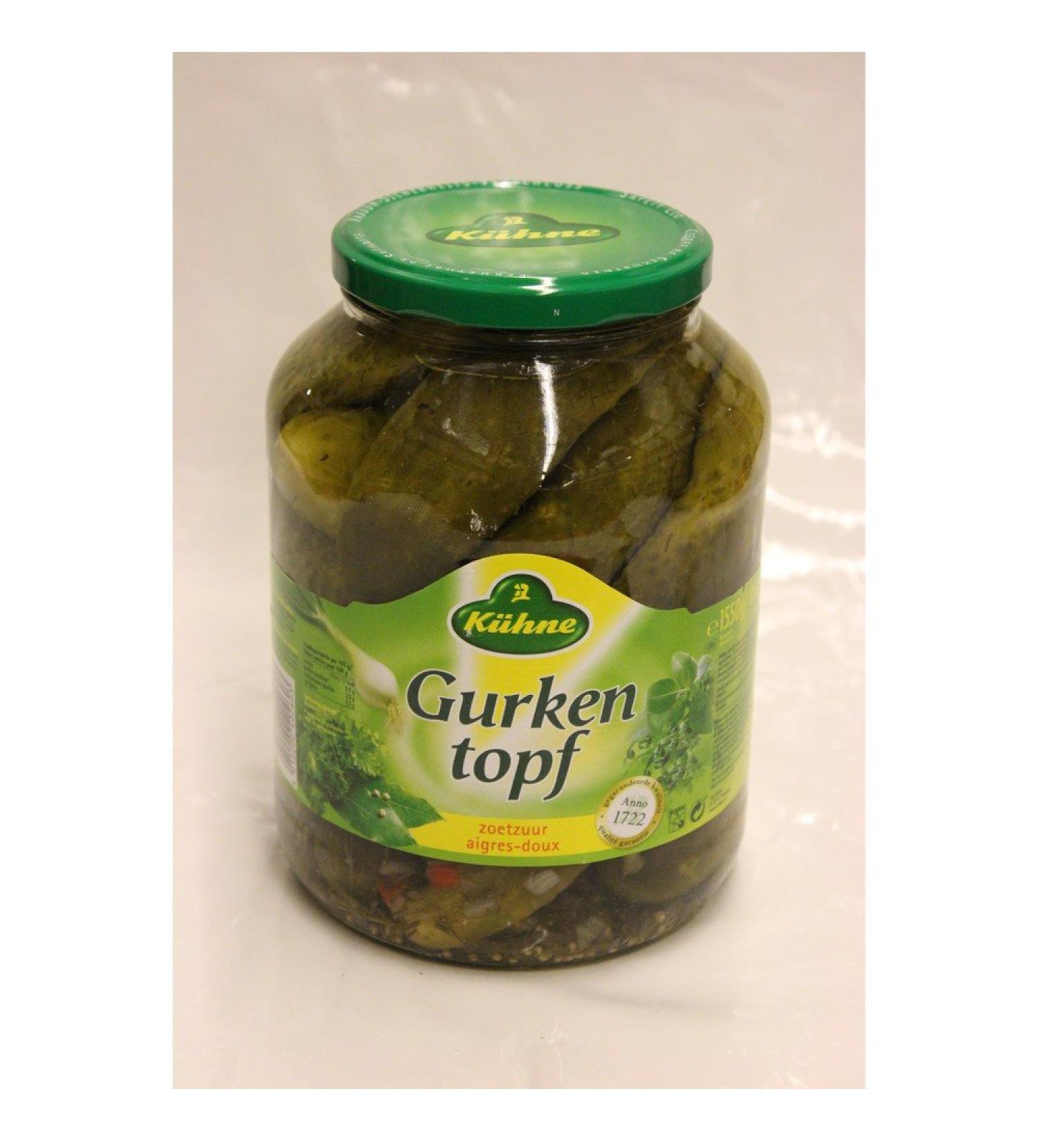 K hne cucumber pot 1700ml glass (sour cucumbers)