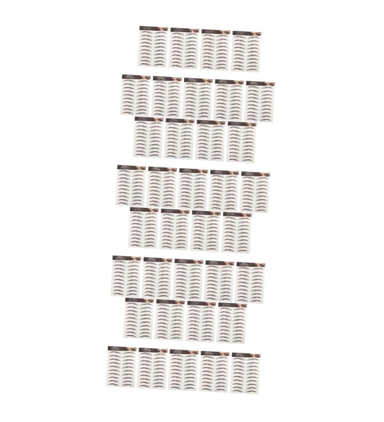 FOMIYES 36 Sheets Waterproof Eyebrow Stickers Makeup Stickers Quick Makeup Tools Temporary Brow Tattoos Set - Buy Online on GoSupps.com