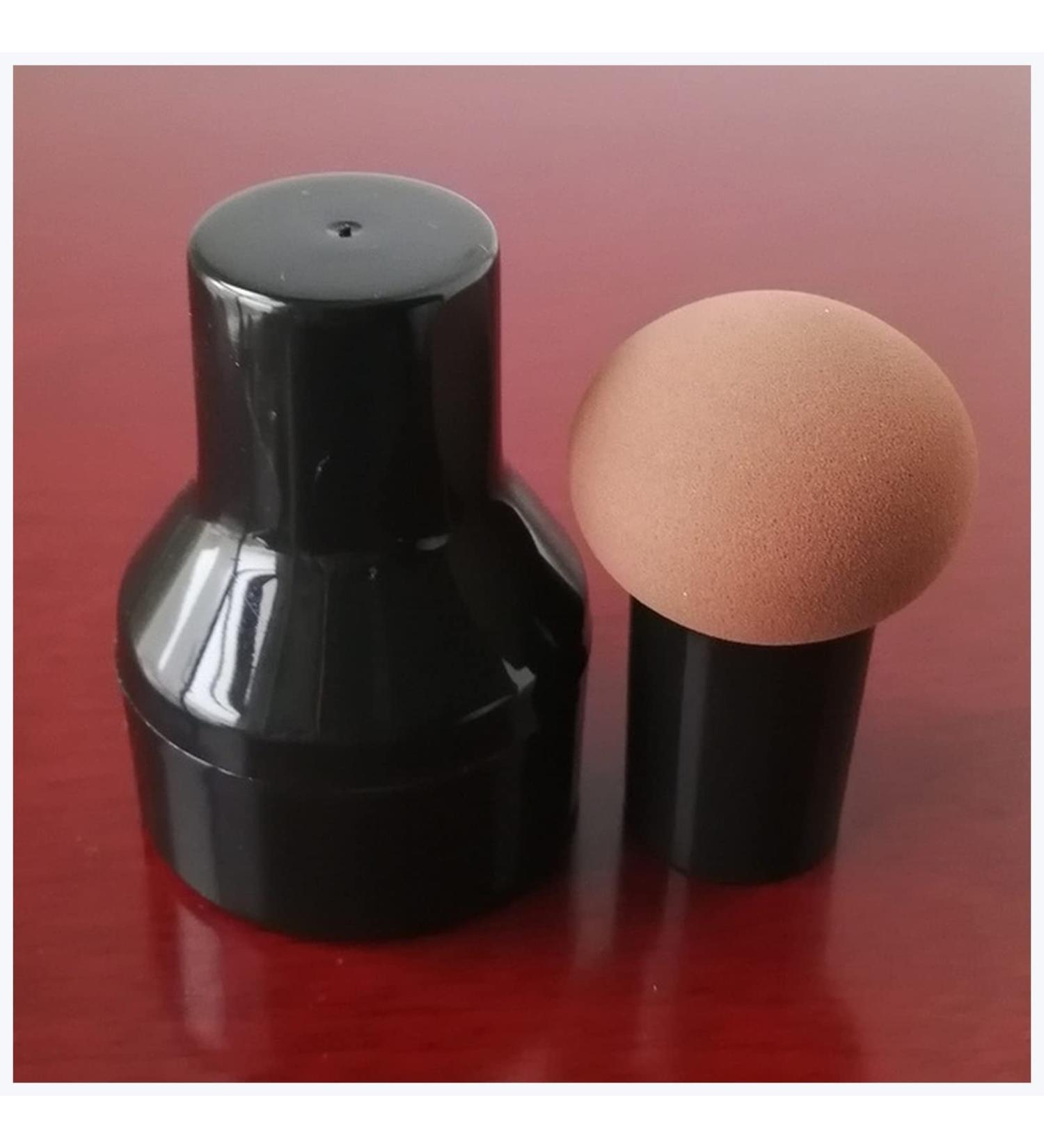 Makeup Sponge Non-latex Makeup Sponge Mushroom Head Powder Liquid Foundation Puff Dry & Wet Multi- function Cosmetic Tool Tamp Storage Box Makeup Sponge Holder(Coffee and cap) - Buy Online on GoSupps.com