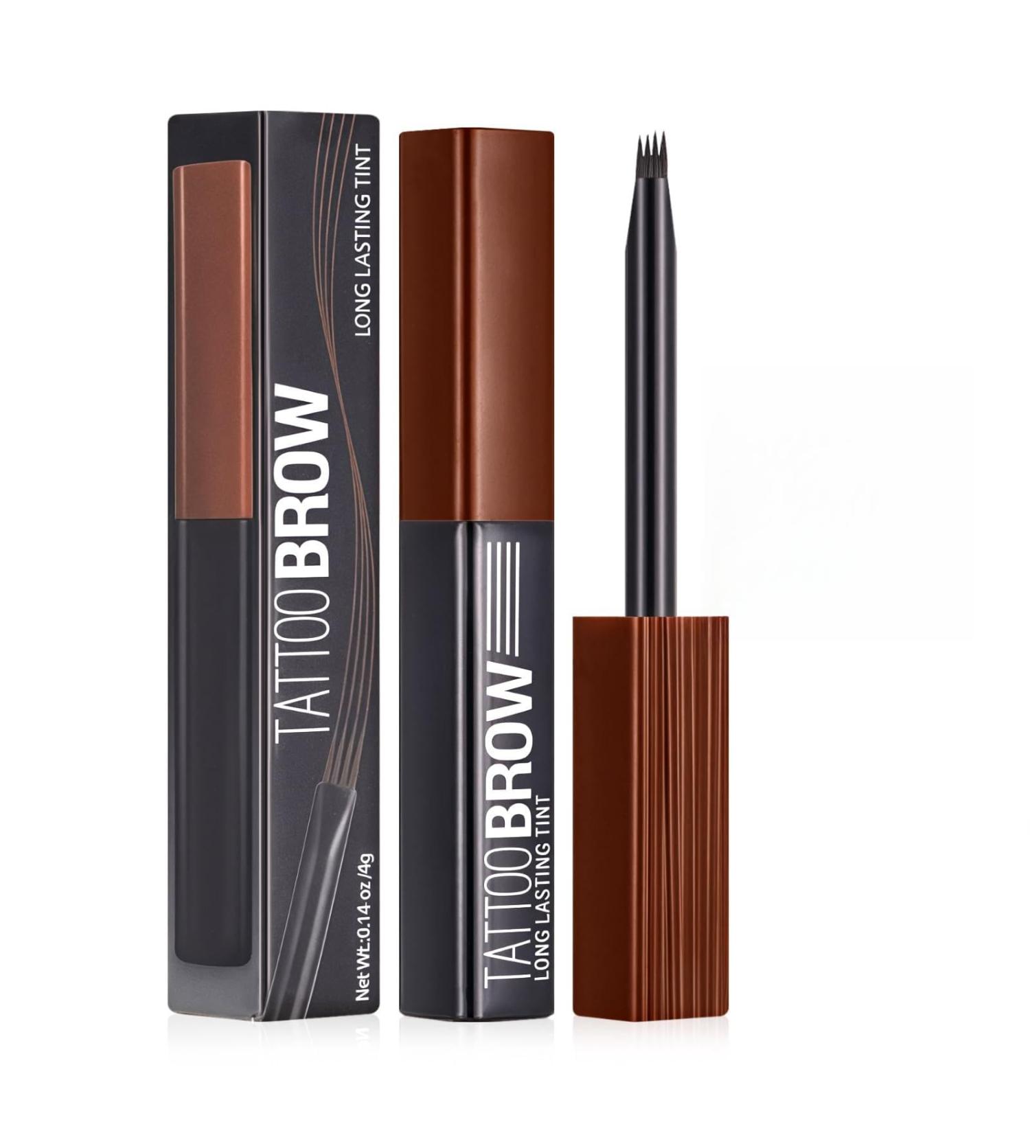  U-Shinein 3D Microblading Eyebrow Pencil Waterproof Long Lasting Eyebrow Pencil with 4 Micro Tips for Natural Makeup Brown - Buy Online on GoSupps.com