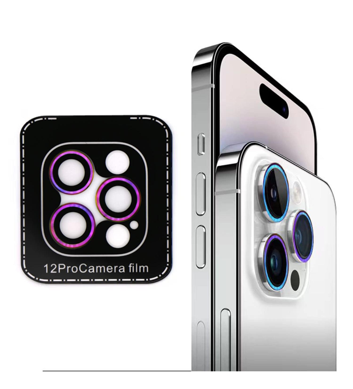 SUWEI Camera Lens Protector for iPhone 12 Pro 6.1 inch - Aluminum Alloy Screen Cover Film | Lens Shield in Bright Shiny Color - 12Pro - Buy Online on GoSupps.com