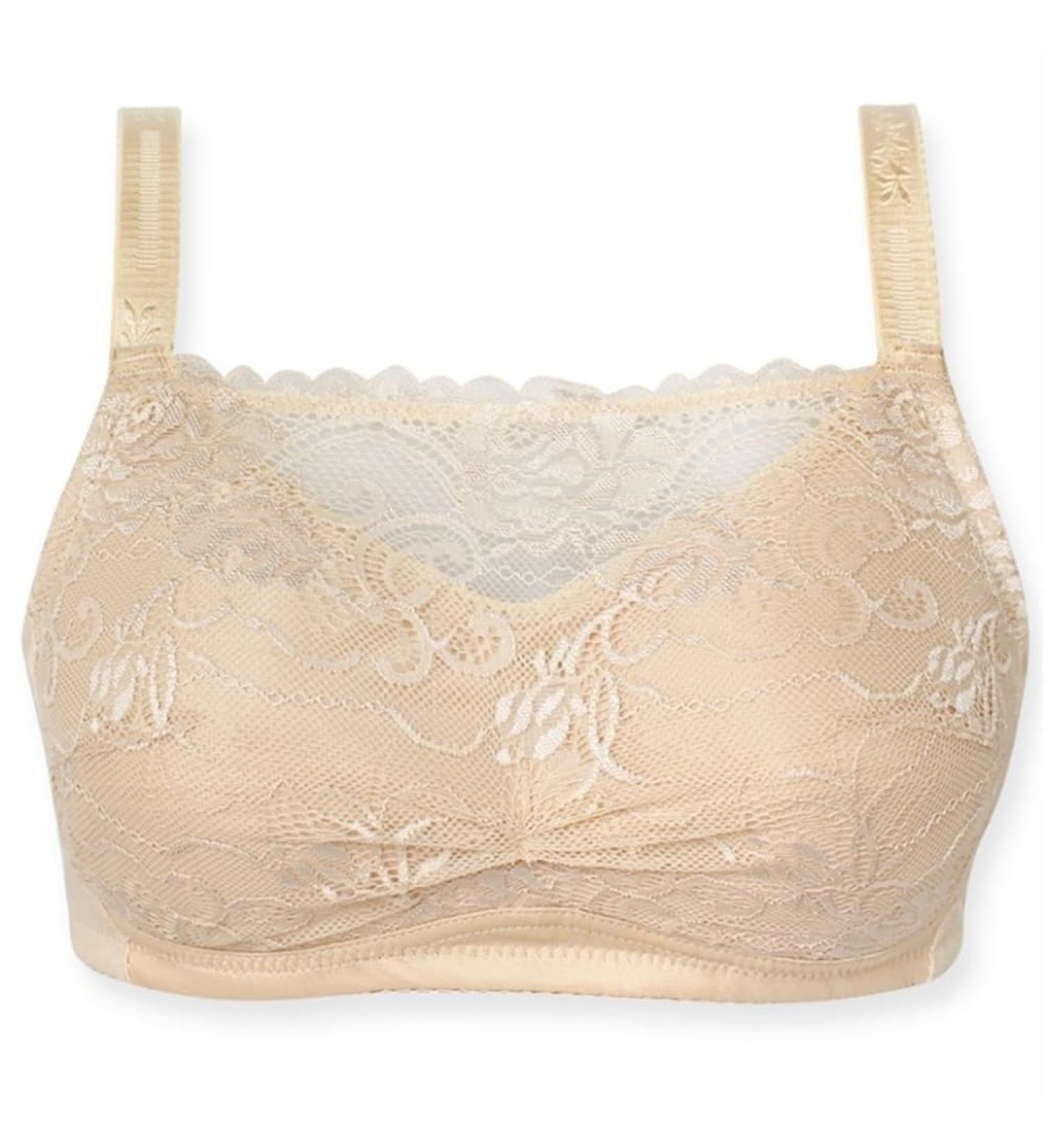 Buy Women's Post-Operation Mastectomy Bra | Silicone Breast Shapes & Lace Wireless Bralette in 38 Beige - Comfort & Style - Buy Online on GoSupps.com