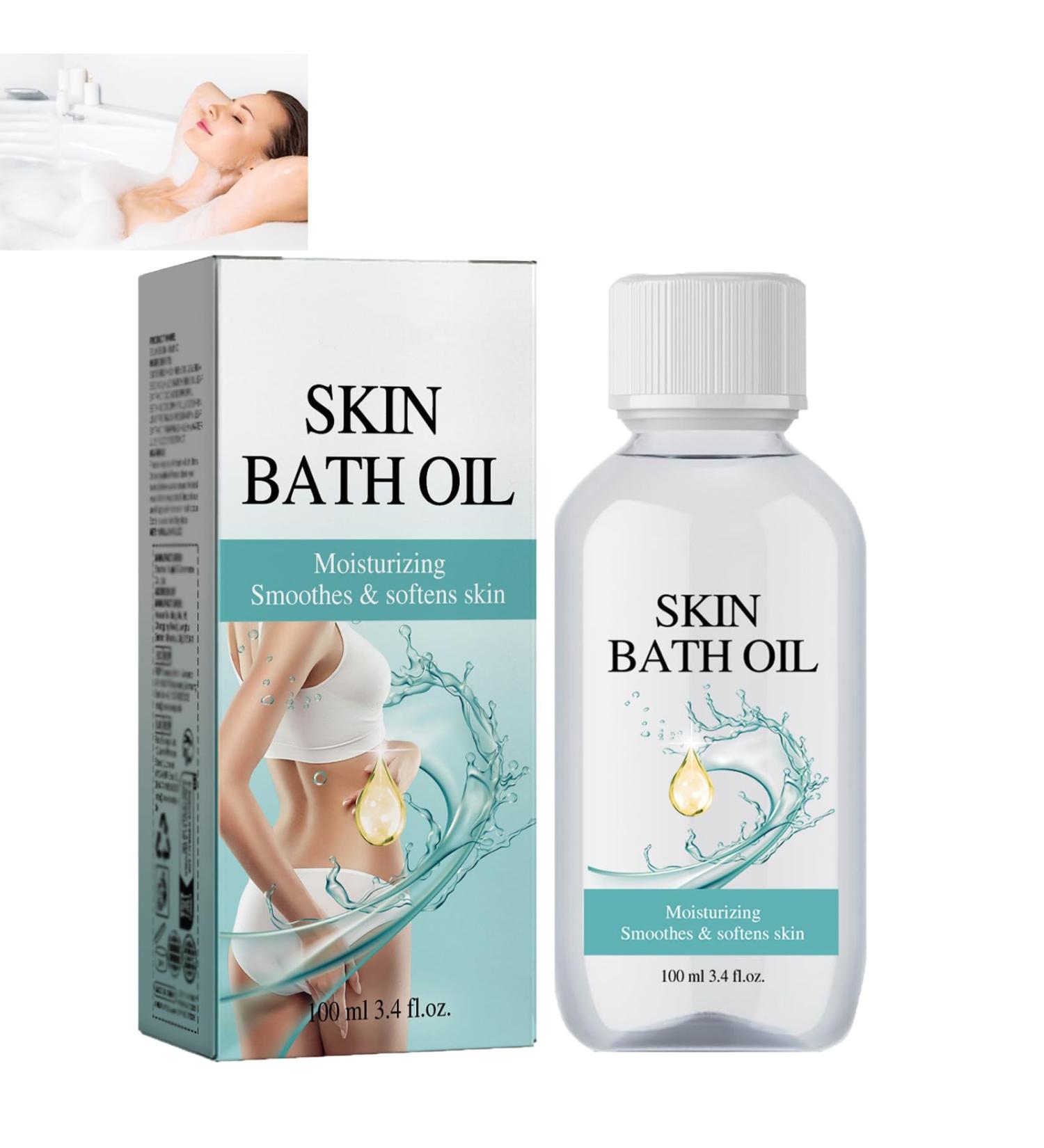 homomdy Soft Soft Bath Oil Skin Nourishing Bath and Shower Oil for Women Smooth and Softened or Rough Skin Moisturizing Body Lightweight Refreshing and Non-Greasy (1pcs) - Buy Online on GoSupps.com
