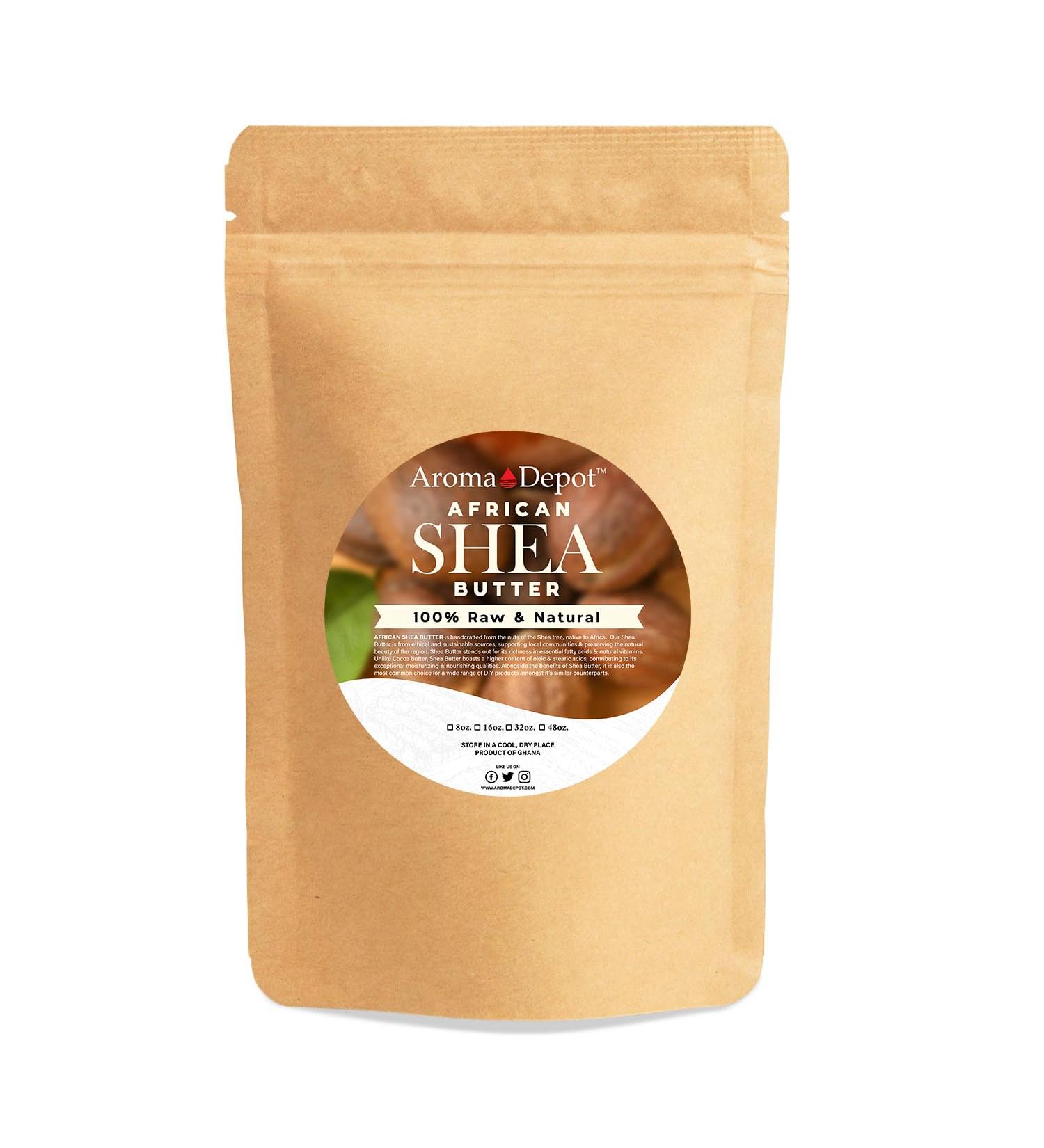 Raw African Shea Butter 2 lb Ivory Unrefined Grade A 100% Natural Pure & Raw. Fresh Moisturizing Ideal for Dry and Cracked Skin. Can be use in Body Hair and Face. Imported from GHANA. - Buy Online on GoSupps.com