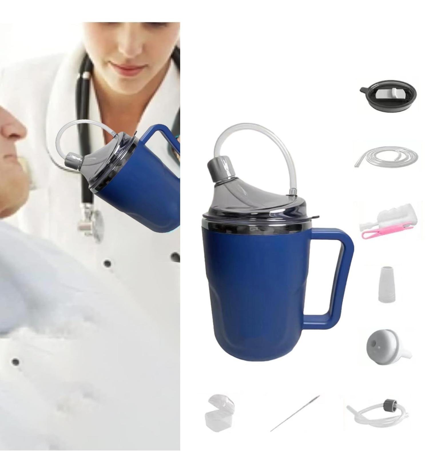 Bedridden elderly patients pregnant women postpartum straw cups Convalescent Feeding Cup with Straw for Bedridden Disabled Maternity Care Drinking - Buy Online on GoSupps.com