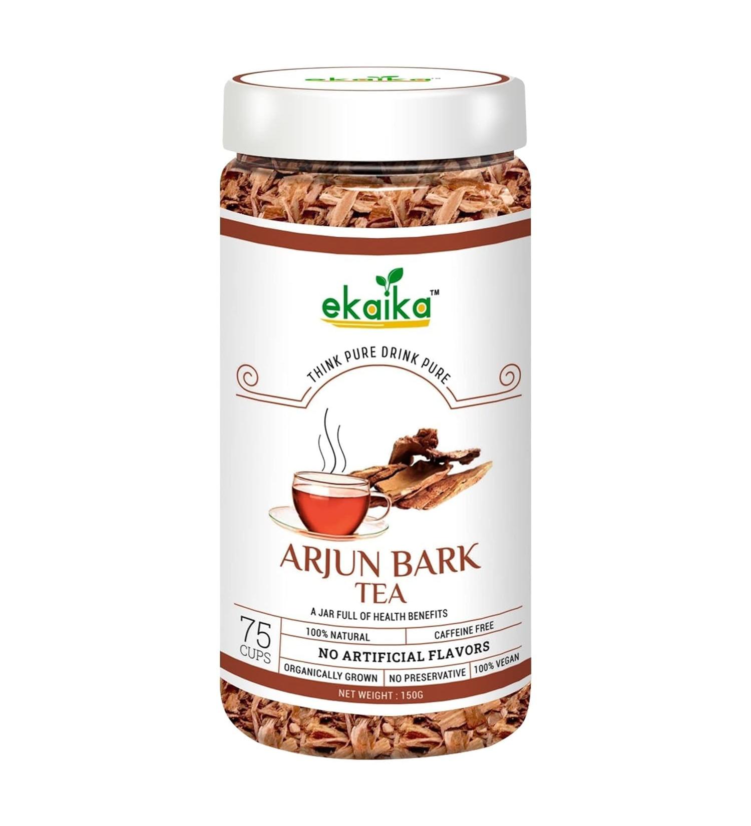 thelo Arjun Bark Tea For Heart Health - 150g | Organic Terminalia Arjuna | Caffeine Free Herbal Heart Care Tea | 75 Cups | Arjun Ki Chaal - Buy Online on GoSupps.com