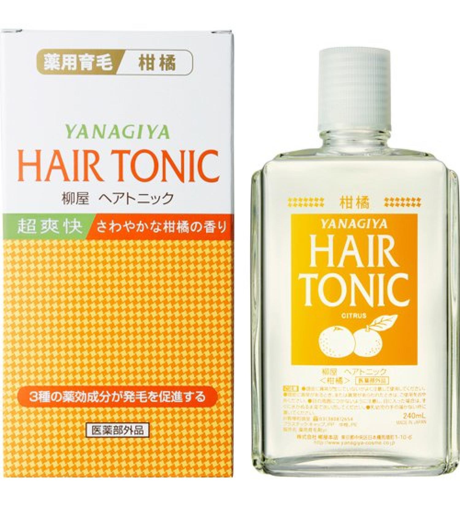 Yanagiya Hair Tonic (Citrus) 240mL - Nourishing Hair Treatment - Buy Online on GoSupps.com