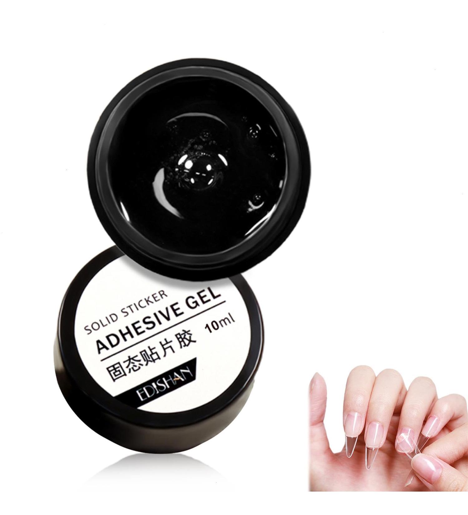 10ml Solid Gel Nail Glue for Nail Tips Clear Solid Nail Glue Gel for Press On Nails Strong Fake Nail Bonding Gel Glue Solid builder gels For Nail Strengthen Uv Light Cured Nail Art - Buy Online on GoSupps.com