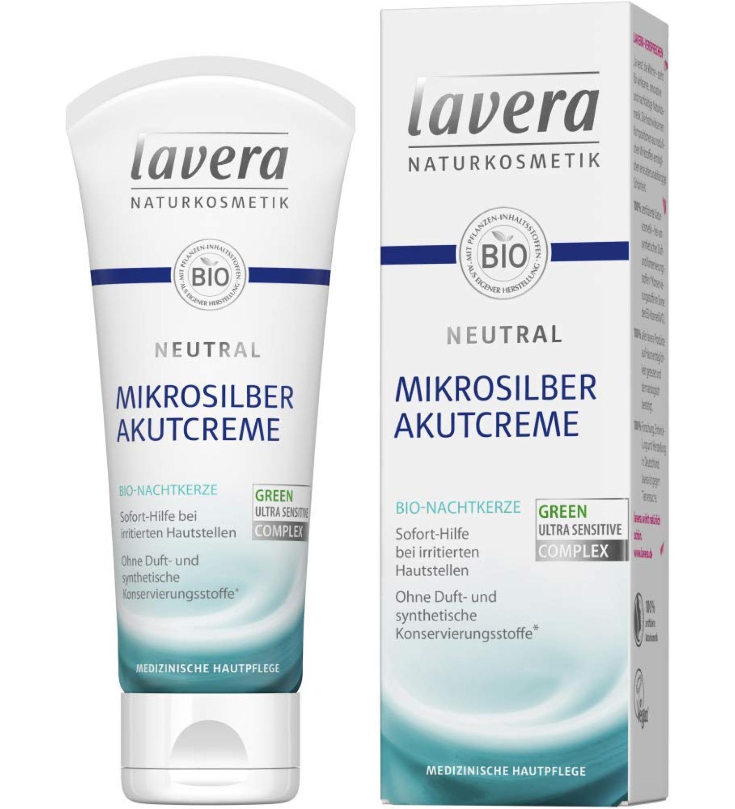 Lavera Acute Cream Neutral Microsilver with Organic Evening Primrose 3 Pack (3 x 75ml)