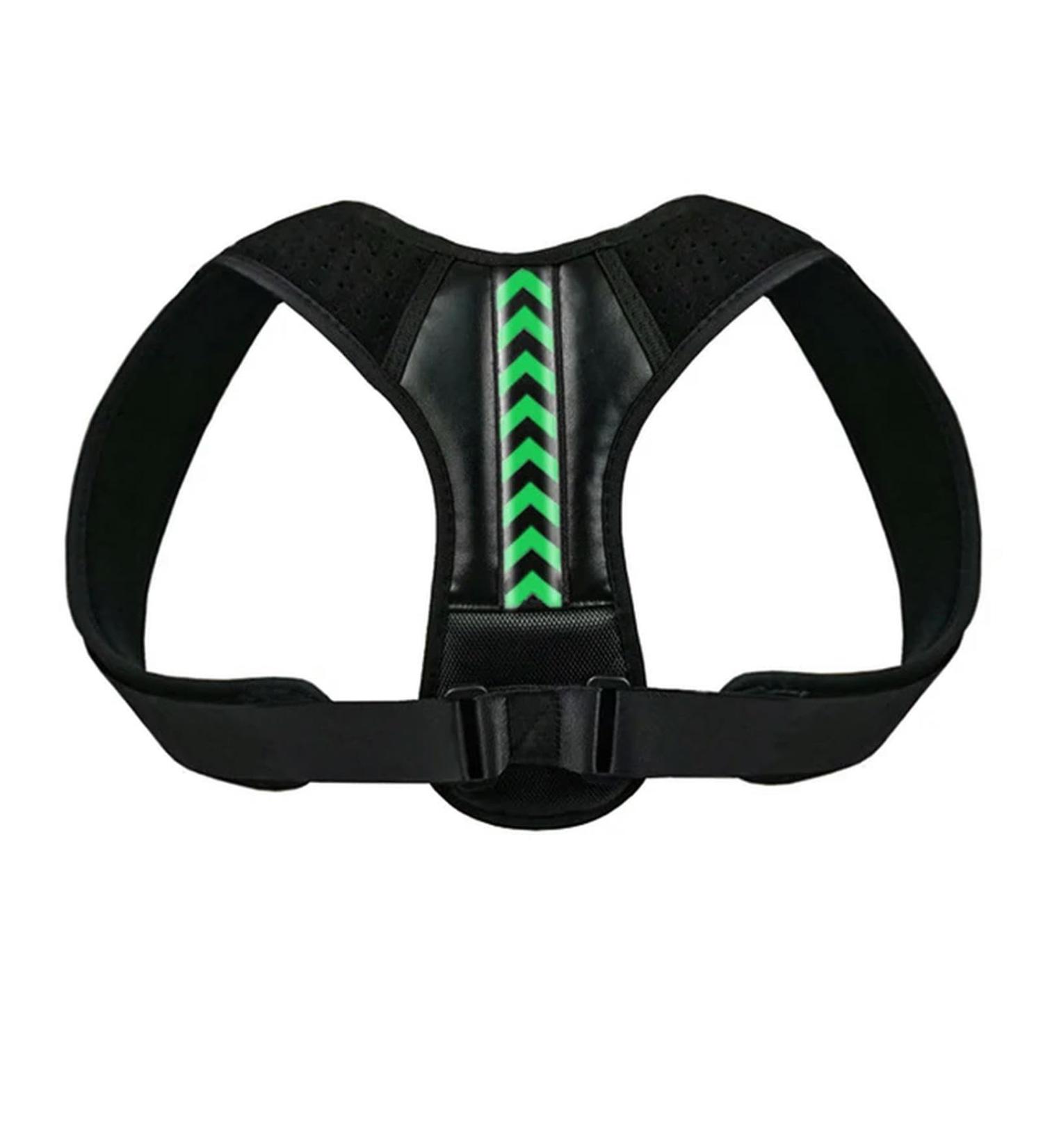 Back Posture Corrector Belt Adjustable Shoulder Neck Spine for Column Posture Correction for Women Men Straightener A - Black Green M - Buy Online on GoSupps.com