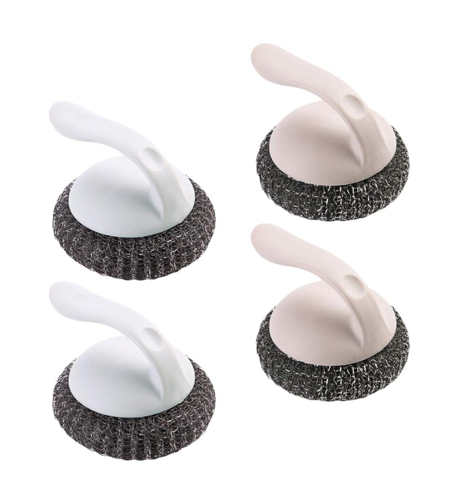 4pcs Dish Scrub Brush Iron Wire Cleaning Brushes Pot Dish Pan Cleaning Sponge for Kitchen Tableware Cleaning Tools Brushes (Color : Color2) (Color1) - Buy Online on GoSupps.com