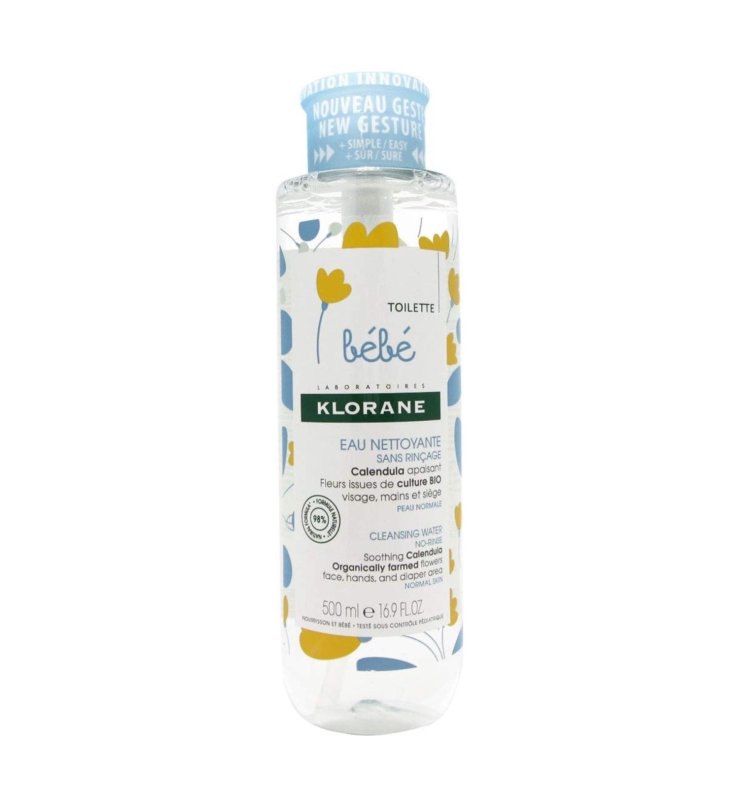 Klorane B b Cleansing Water Without Rinse 500ml