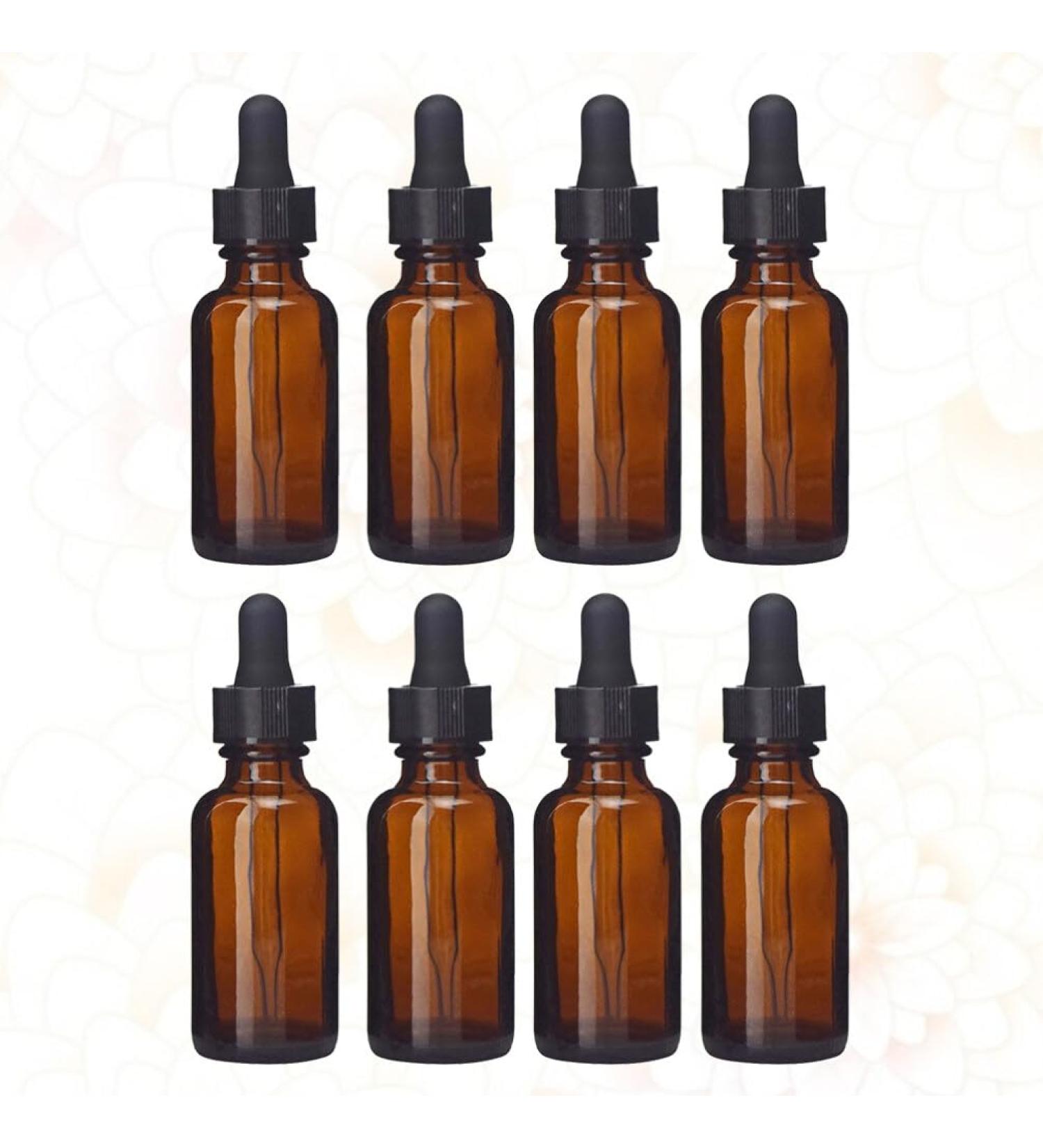 FRCOLOR 8 Pcs Glass Eye Dropper Bottles - 20ml Essential Oil & Perfume Vials for Travel | Terrarium Glass Dropper Bottles - Buy Online on GoSupps.com