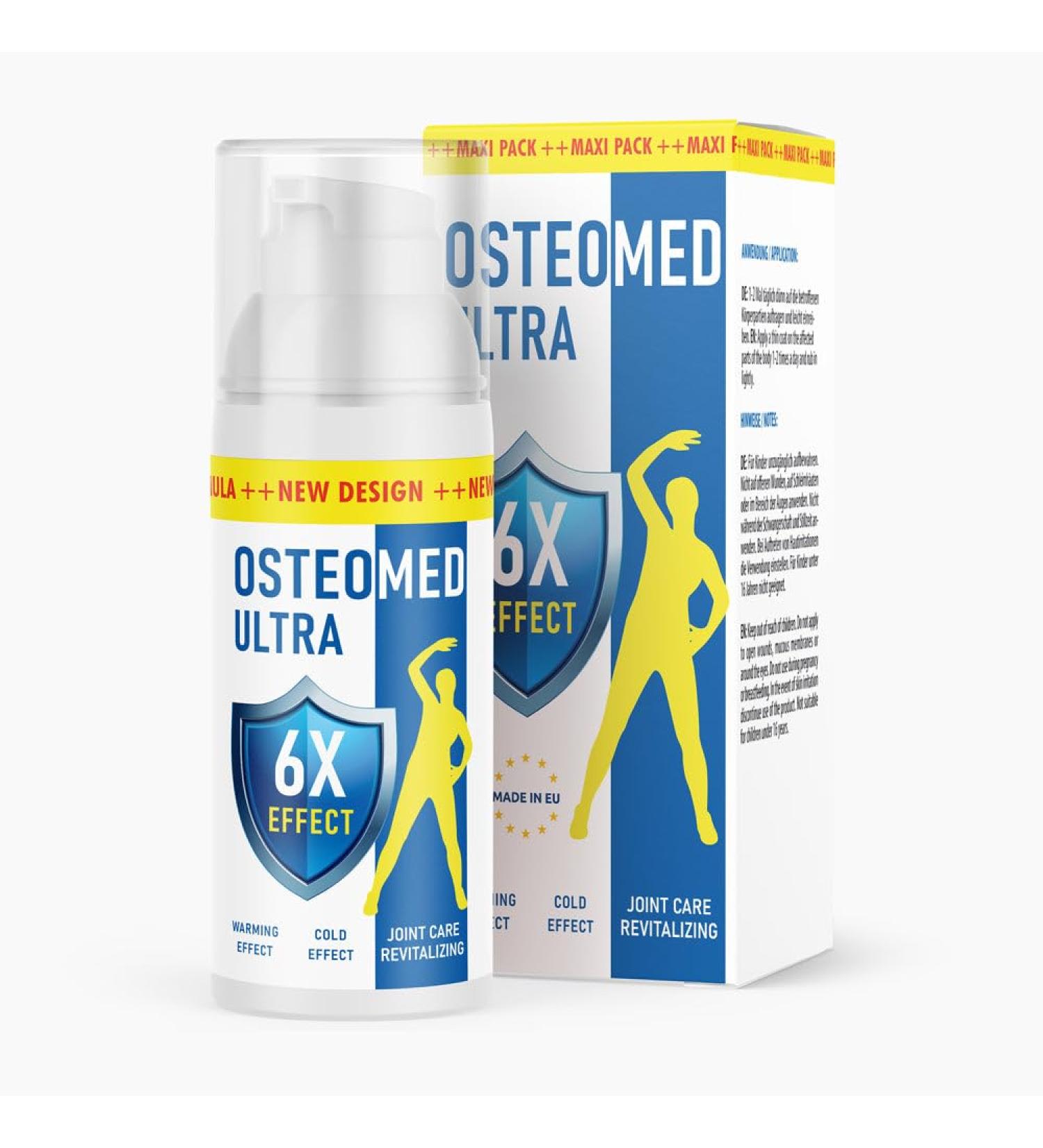 Osteomed Ultra Gel (1 x 120ml) Gel pour vos articulations et muscles soin rafra chissant gel pour articulations id al en d placement pour tous types de peau contre les courbatures