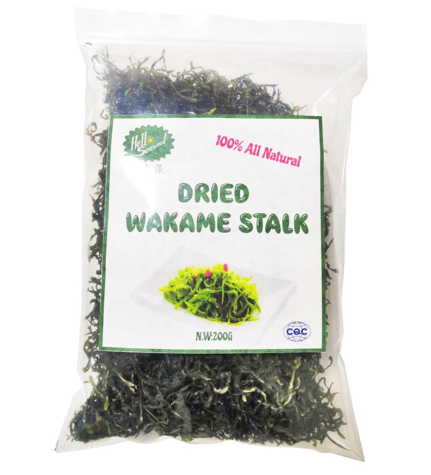 Wakame Seaweed Stalk Dried Natural Hello Seaweed Dried For Salad From China 400g in Bulk - Buy Online on GoSupps.com