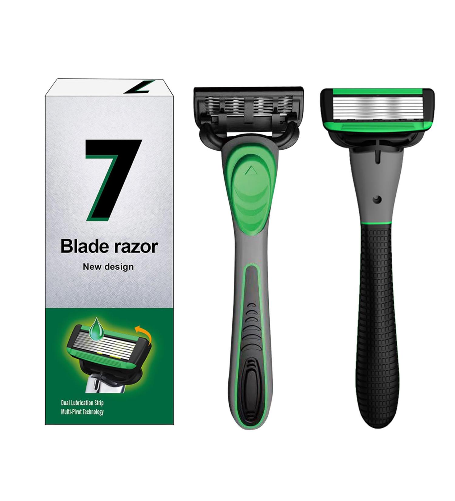 Premium 7-Piece Shaving Set | Non-Slip Rubber Handle for Ultimate Grooming Comfort - Shop Internationally - Buy Online on GoSupps.com